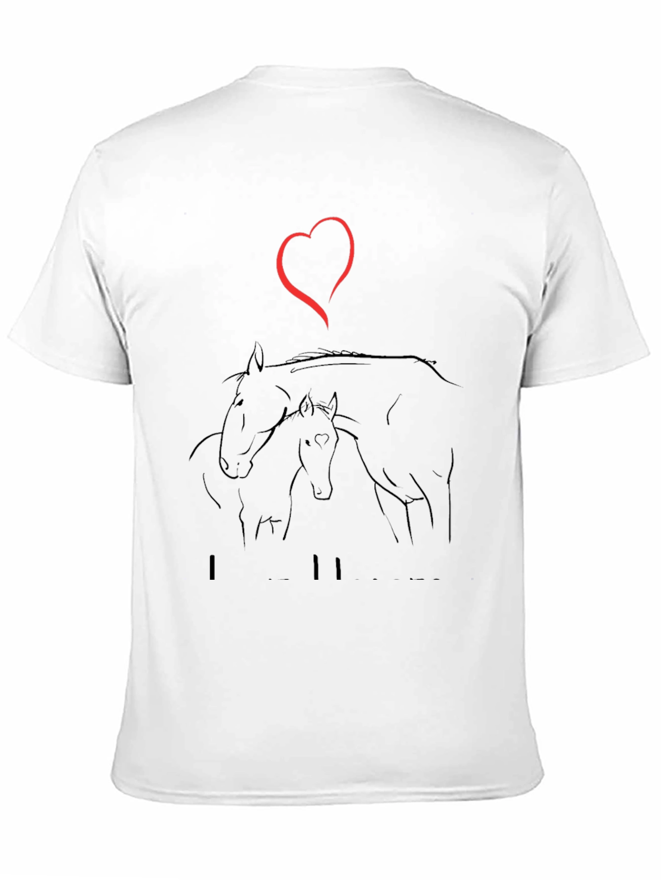 I Love Horses T-Shirt - Stylish Graphic Tee