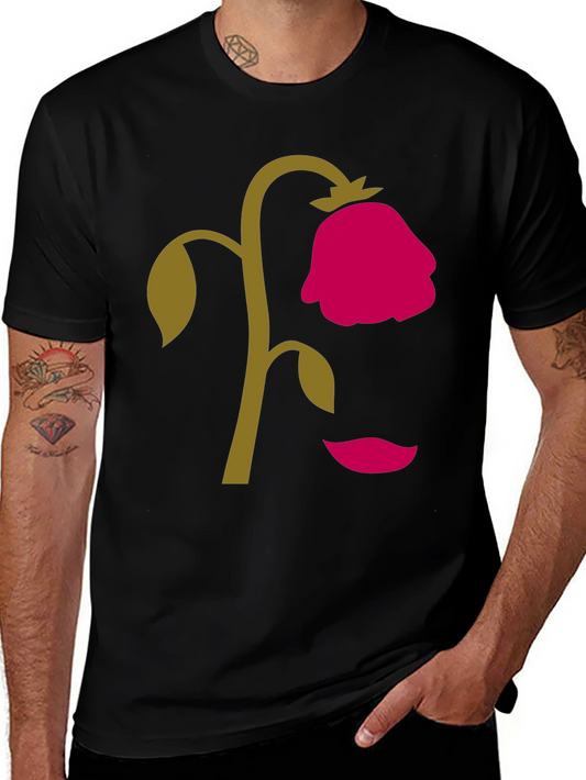 Wilted Rose Graphic T-Shirt - Unique Design