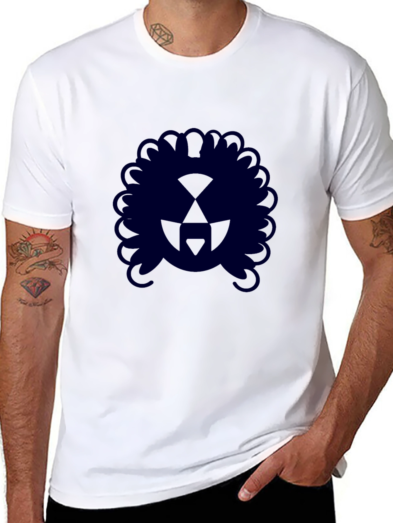 Radiation Symbol Afro T-Shirt - Stylish & Unique