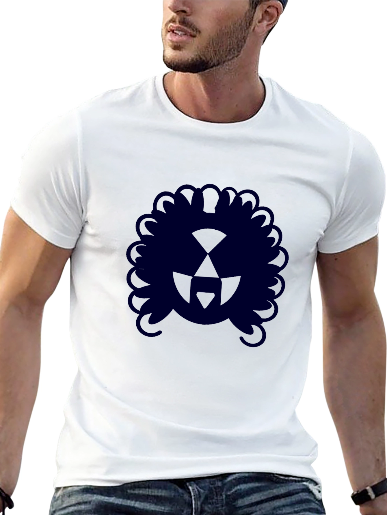 Radiation Symbol Afro T-Shirt - Stylish & Unique