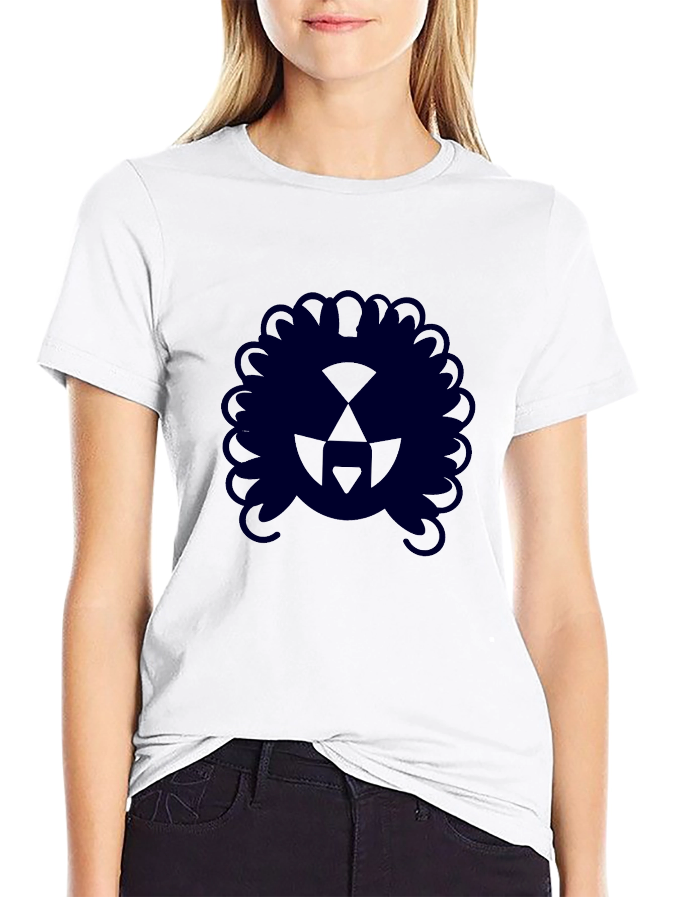 Radiation Symbol Afro T-Shirt - Stylish & Unique