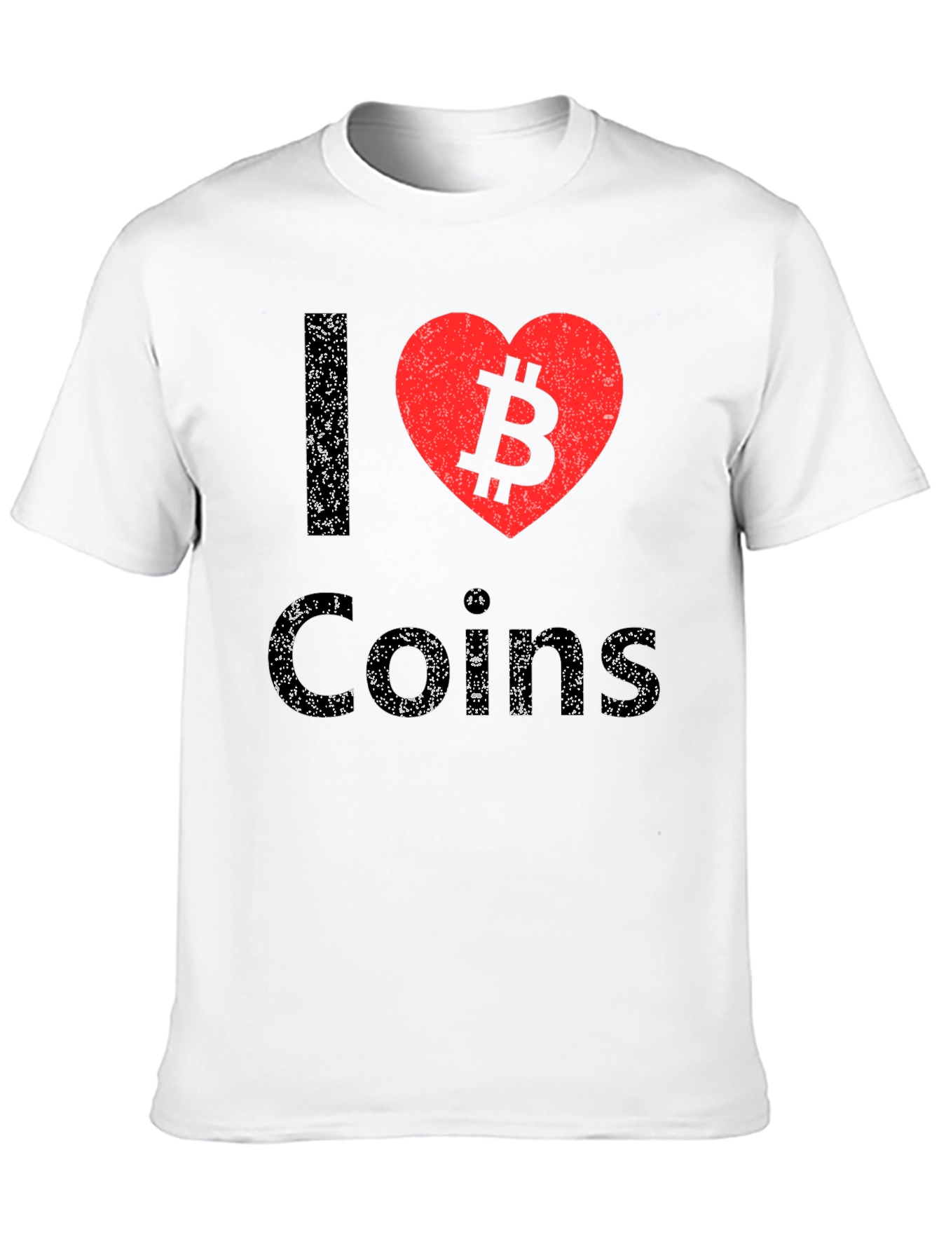 I Heart Coins Bitcoin Graphic Tee - Black