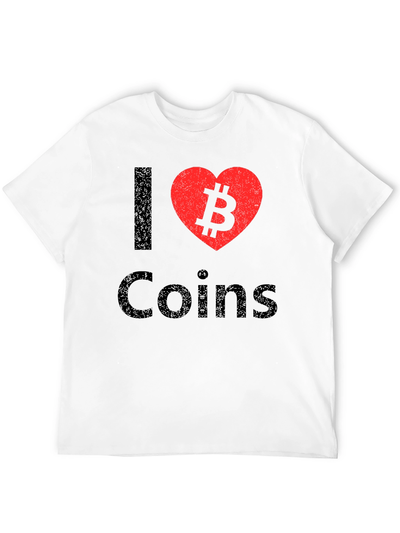 I Heart Coins Bitcoin Graphic Tee - Black