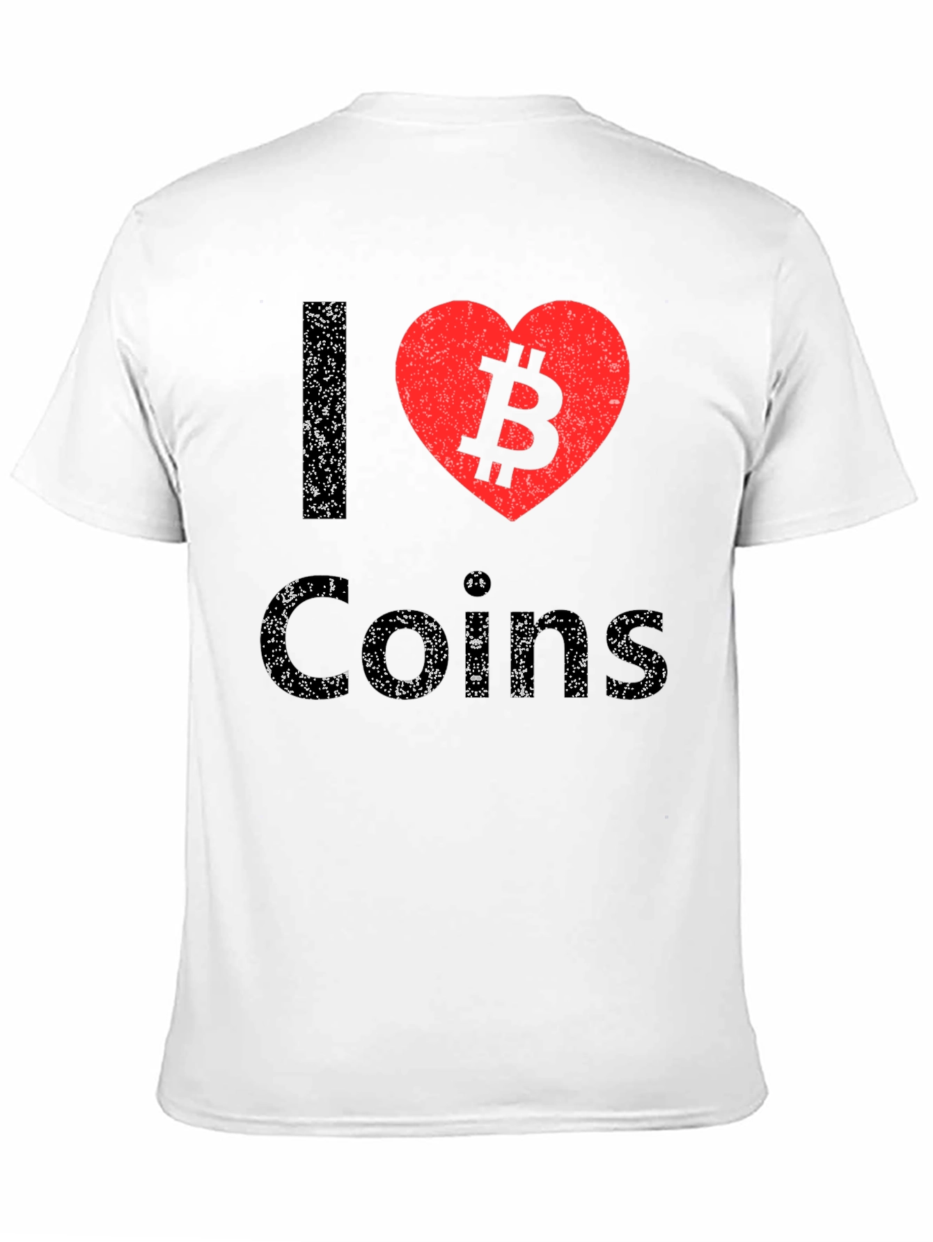 I Heart Coins Bitcoin Graphic Tee - Black