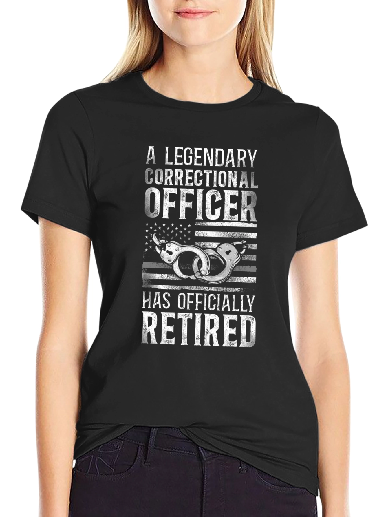 Retired Correctional Officer Graphic T-Shirt