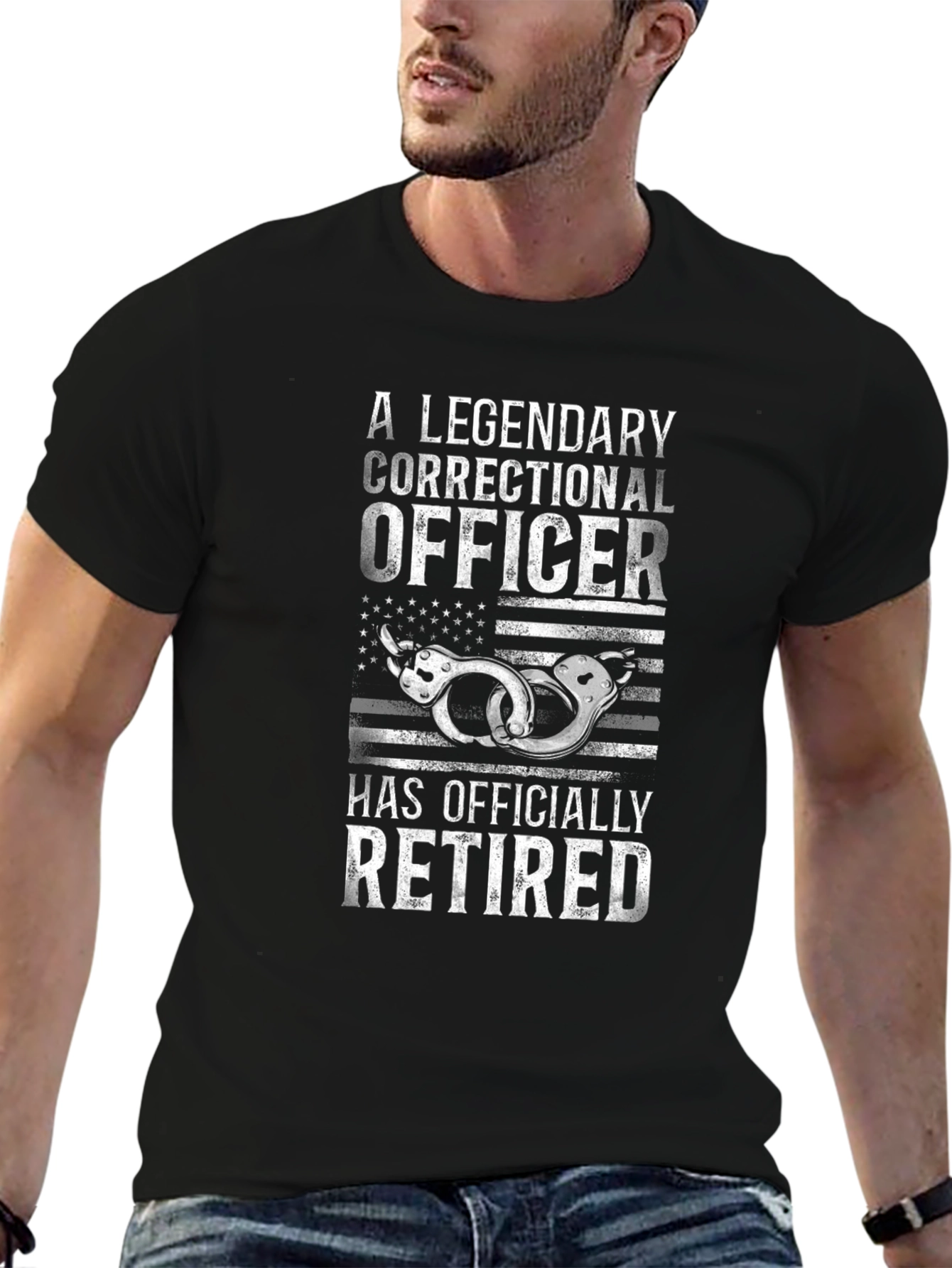 Retired Correctional Officer Graphic T-Shirt
