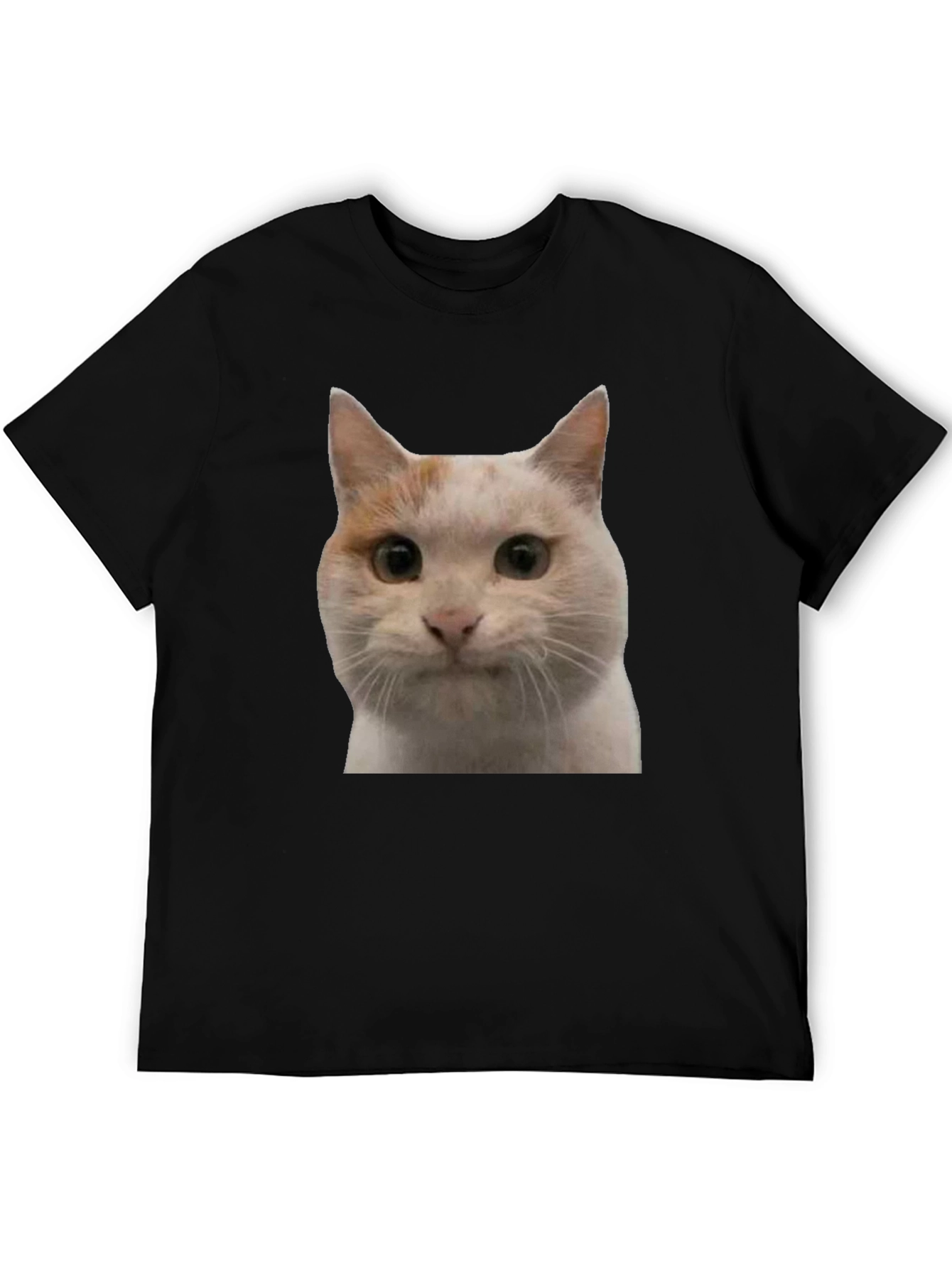 Cat Graphic Black T-Shirt