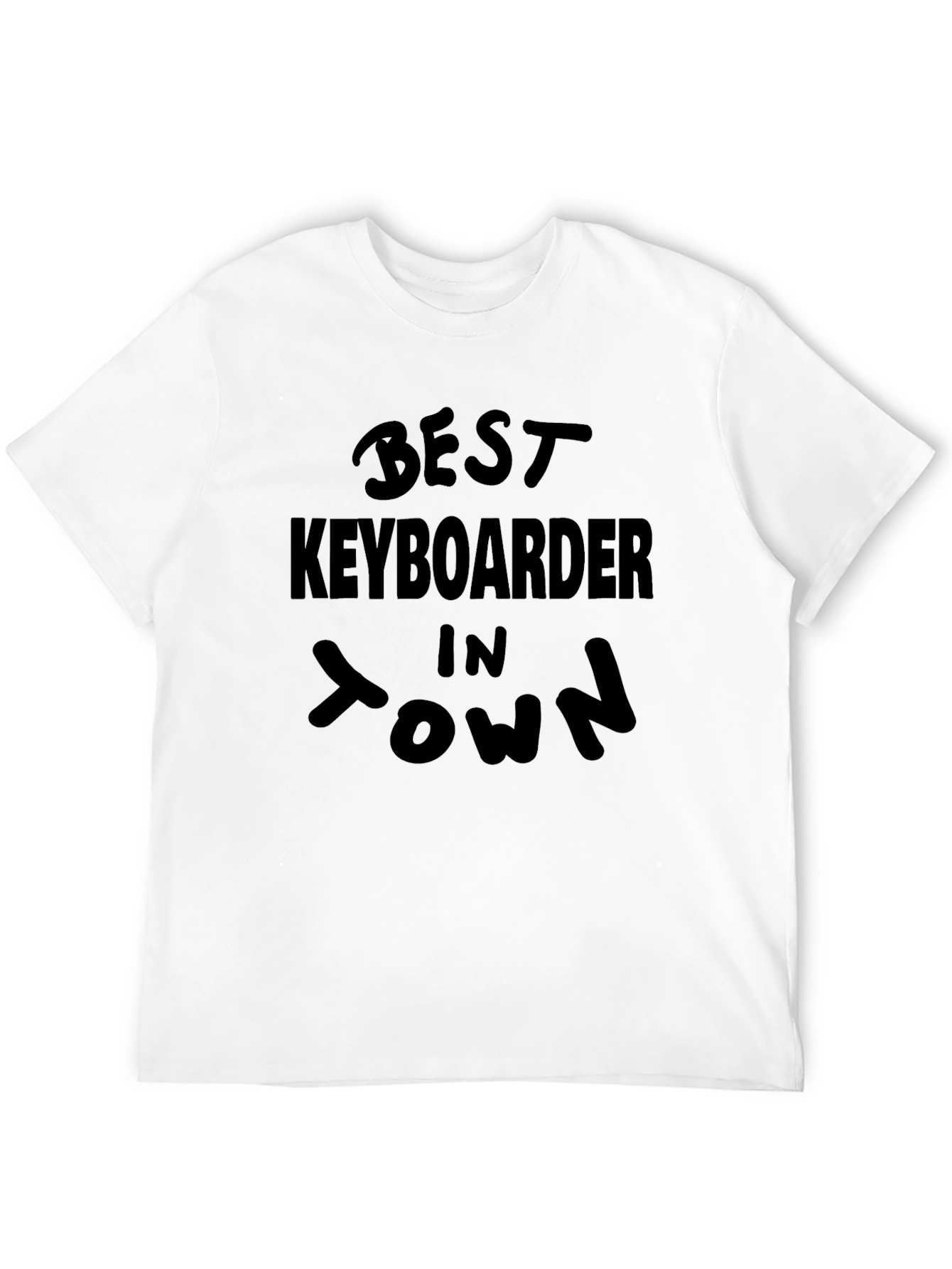 Best Keyboarder in Town Black T-Shirt