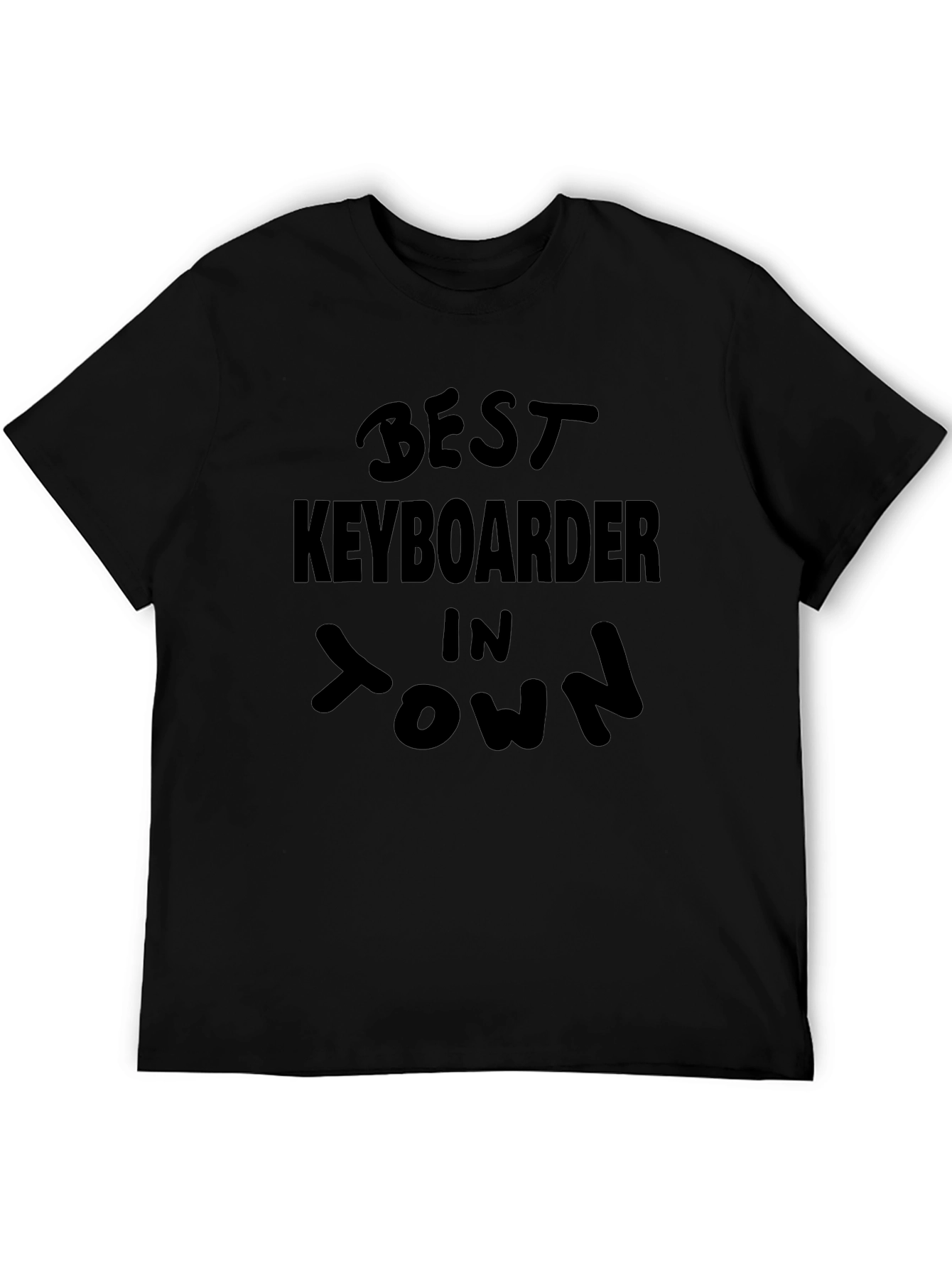 Best Keyboarder in Town Black T-Shirt