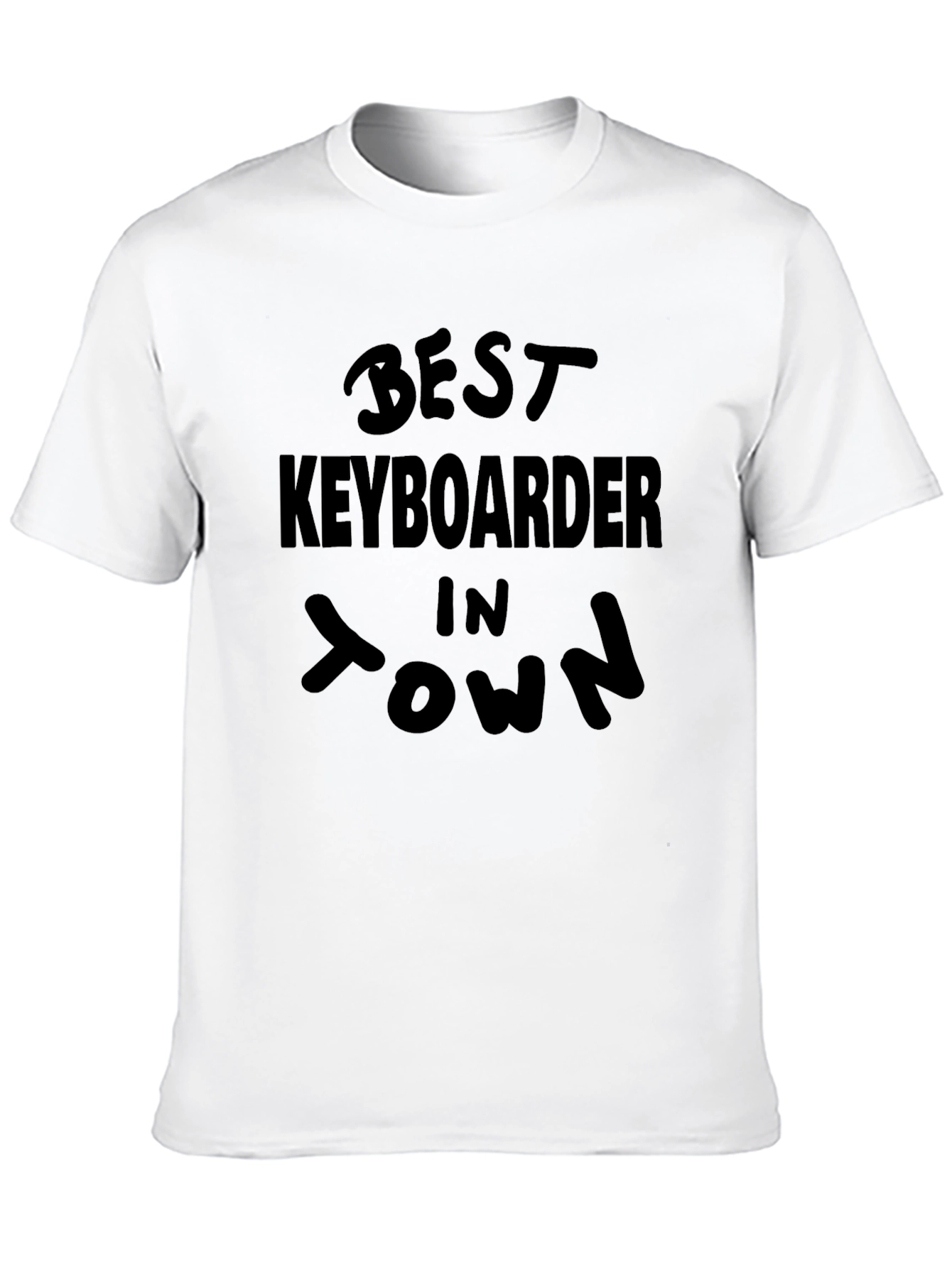 Best Keyboarder in Town Black T-Shirt