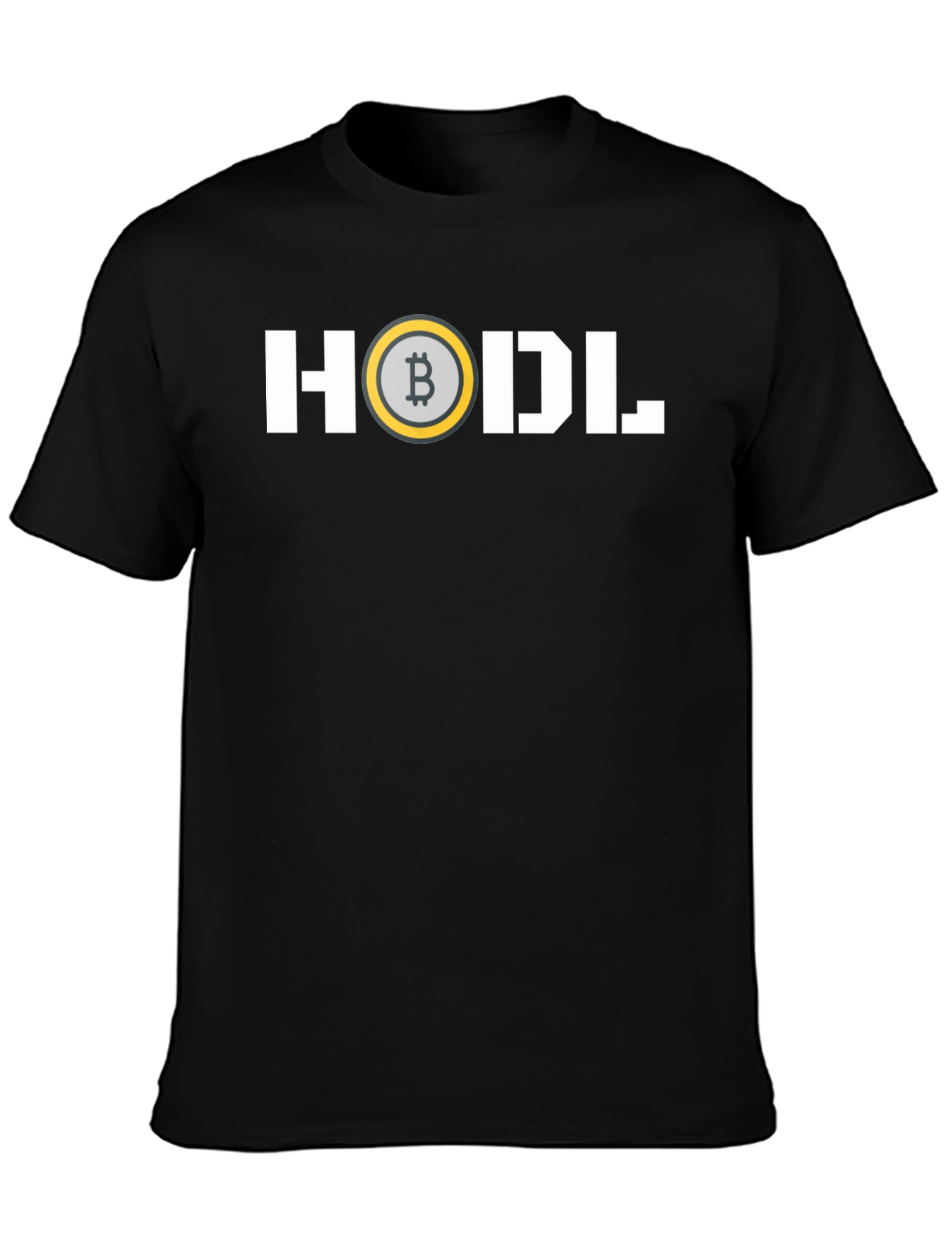 HODL Bitcoin Crypto T-Shirt - Black Cotton Tee