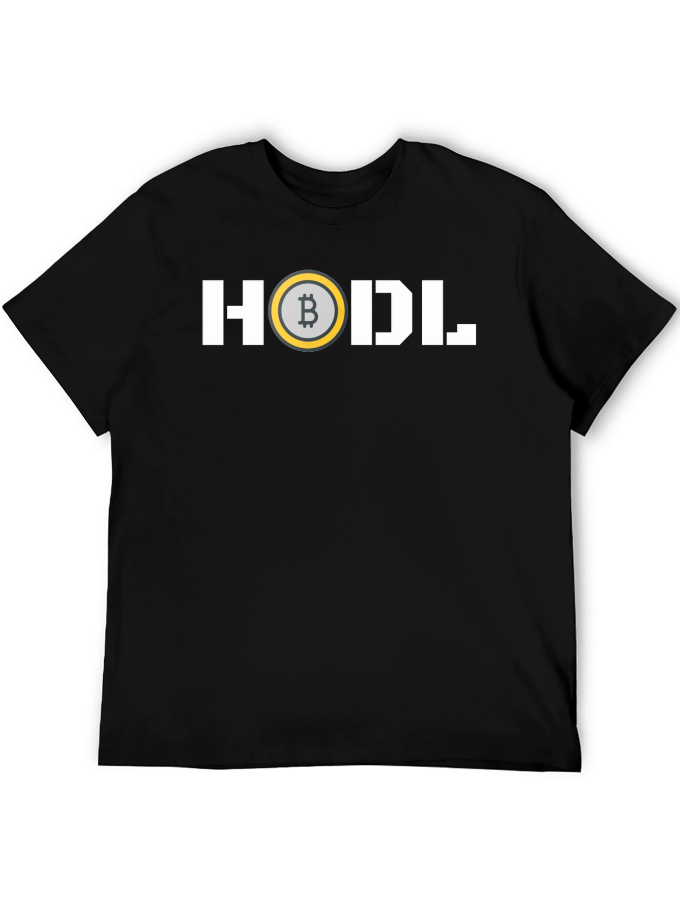 HODL Bitcoin Crypto T-Shirt - Black Cotton Tee