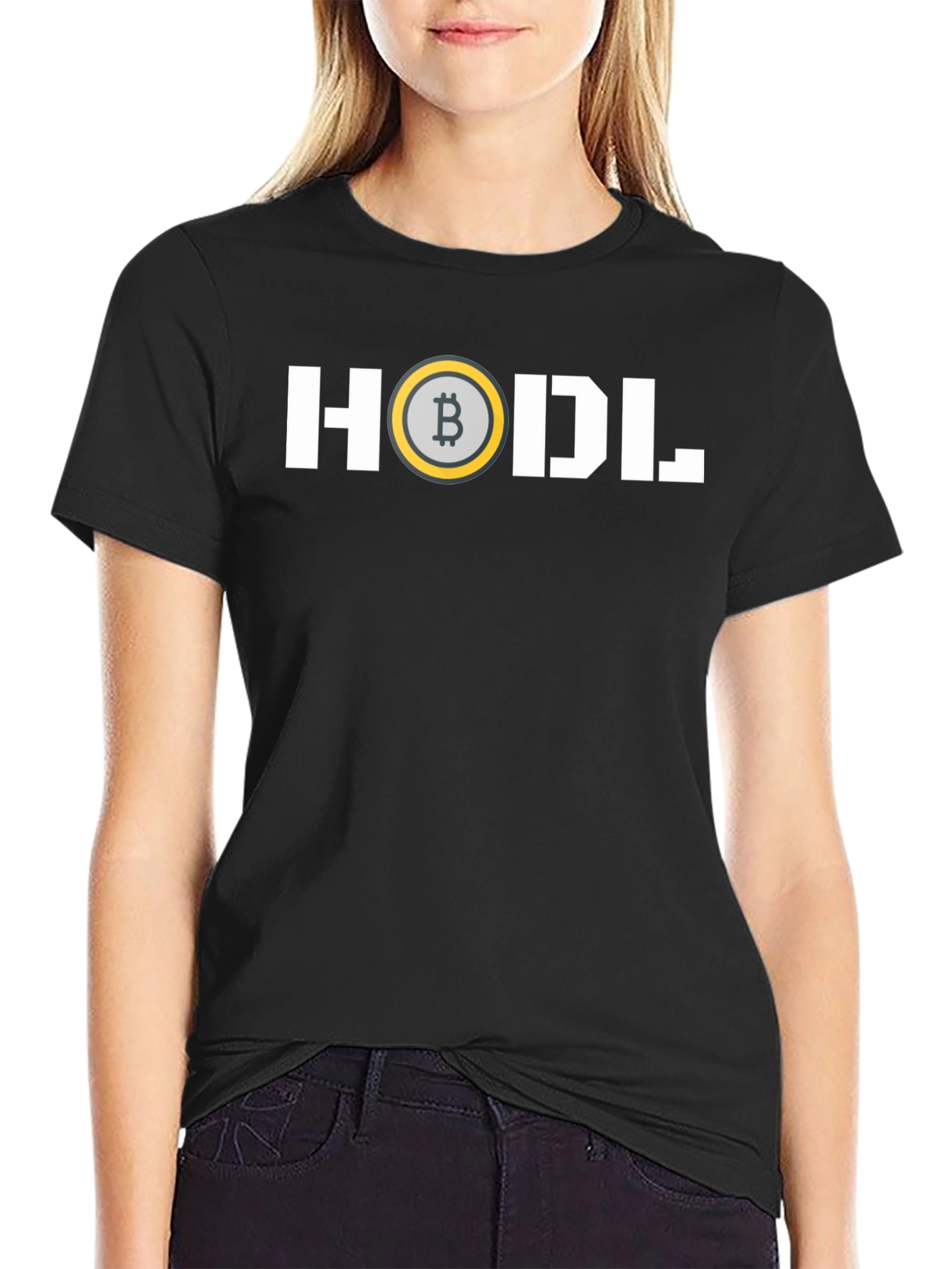 HODL Bitcoin Crypto T-Shirt - Black Cotton Tee