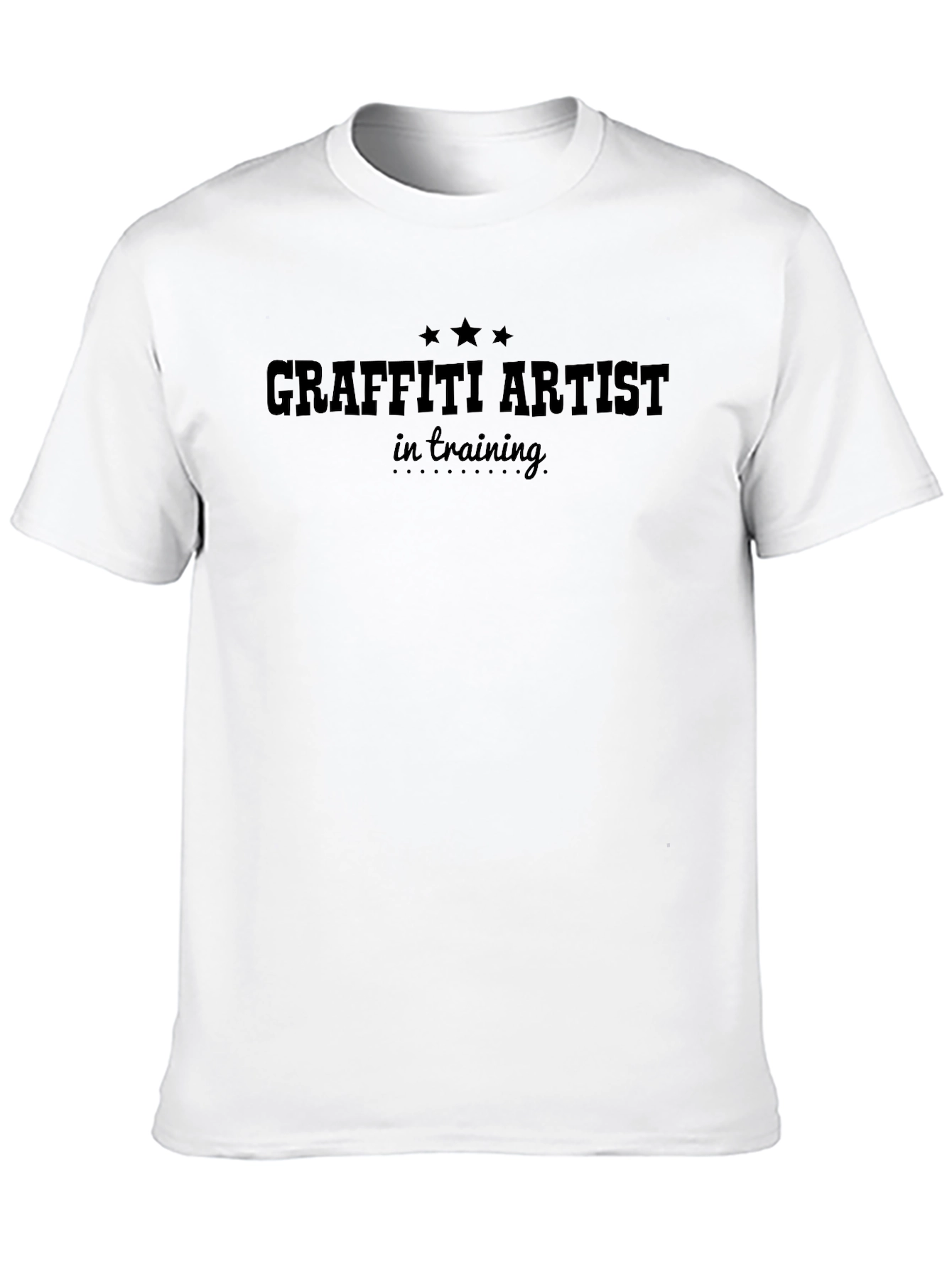 Graffiti Artist In Training T-Shirt - Black Crew Neck