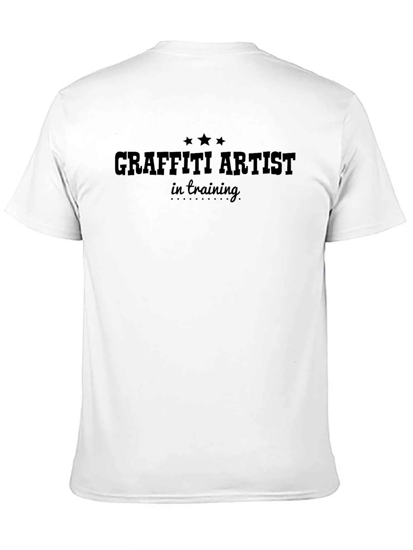 Graffiti Artist In Training T-Shirt - Black Crew Neck