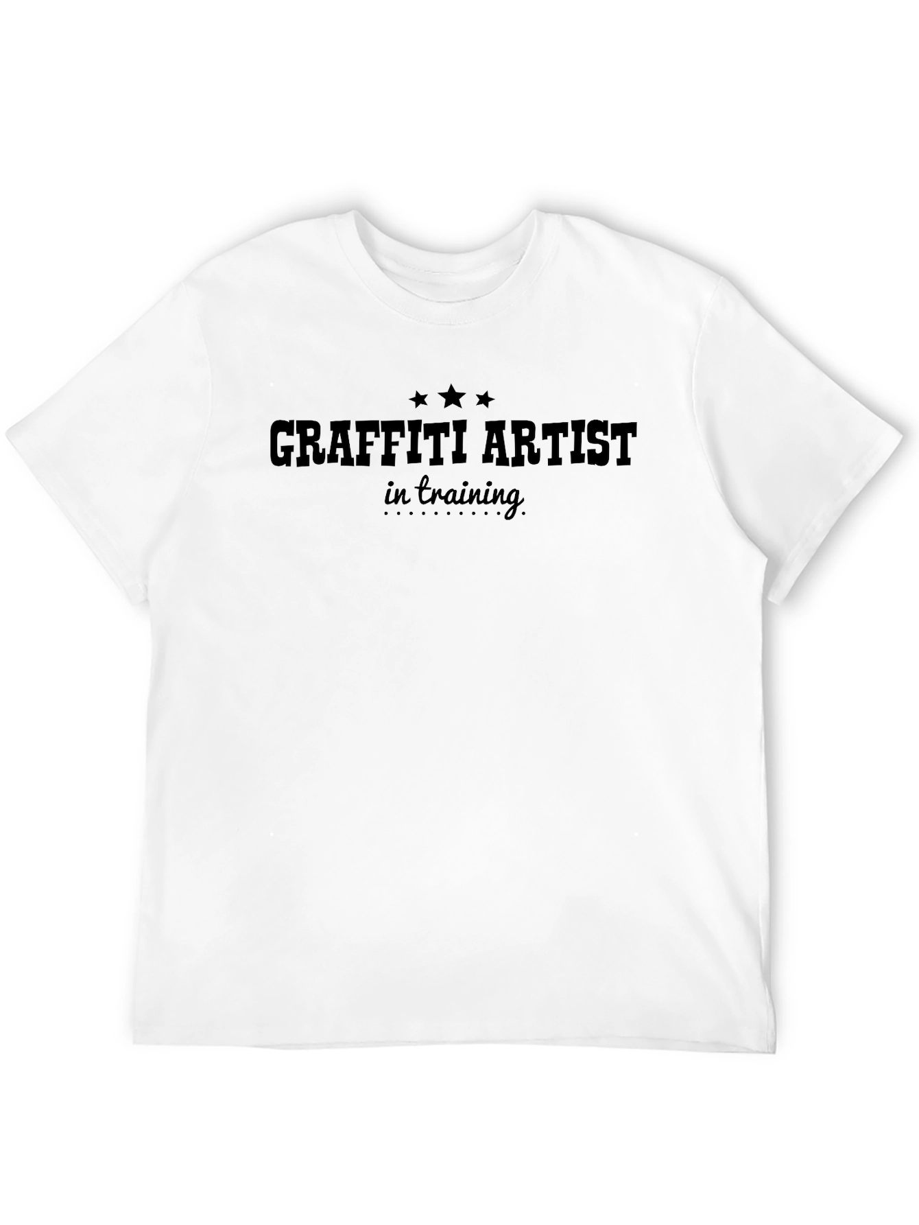 Graffiti Artist In Training T-Shirt - Black Crew Neck