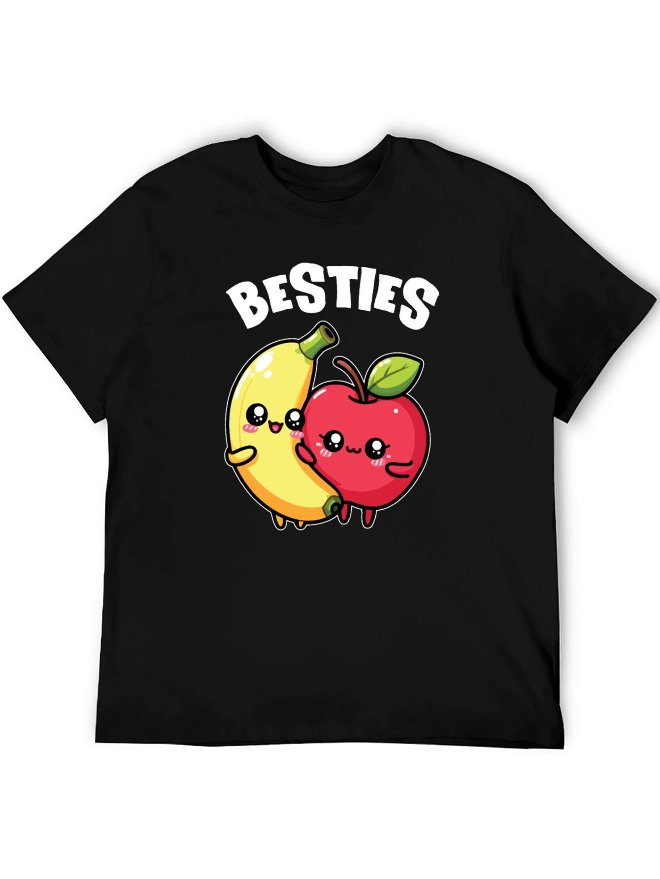 Besties T-Shirt - Cute Banana & Apple Design