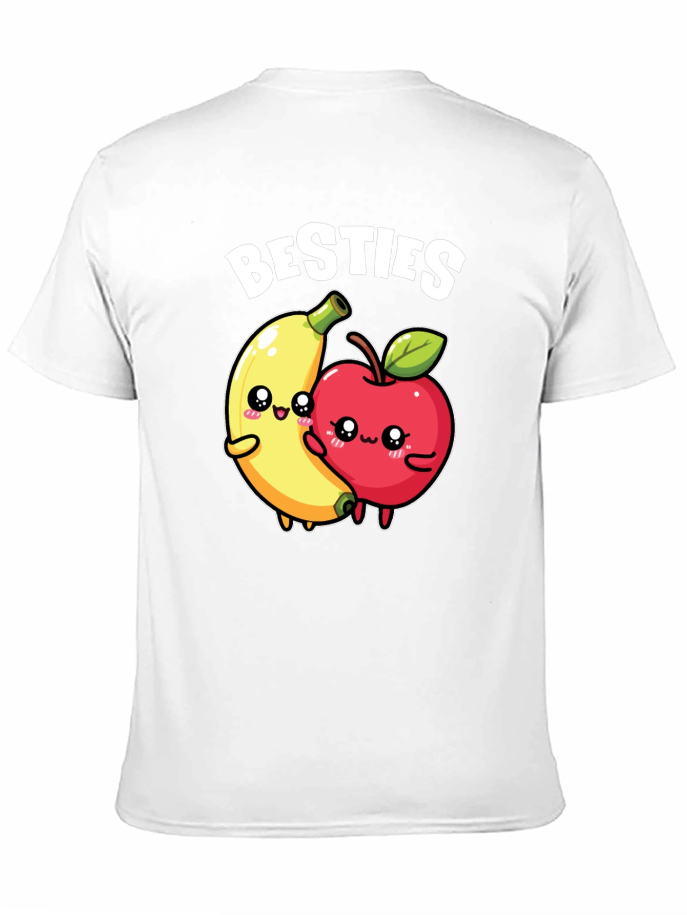 Besties T-Shirt - Cute Banana & Apple Design