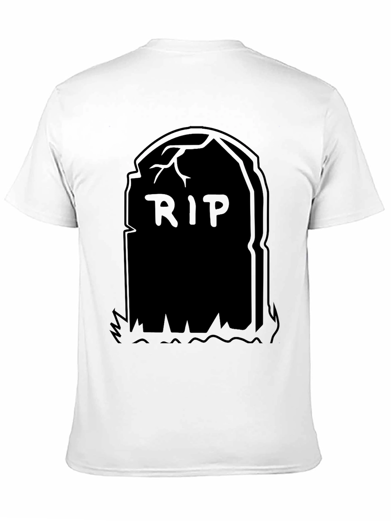 RIP Tombstone Graphic Tee - Black Halloween Shirt