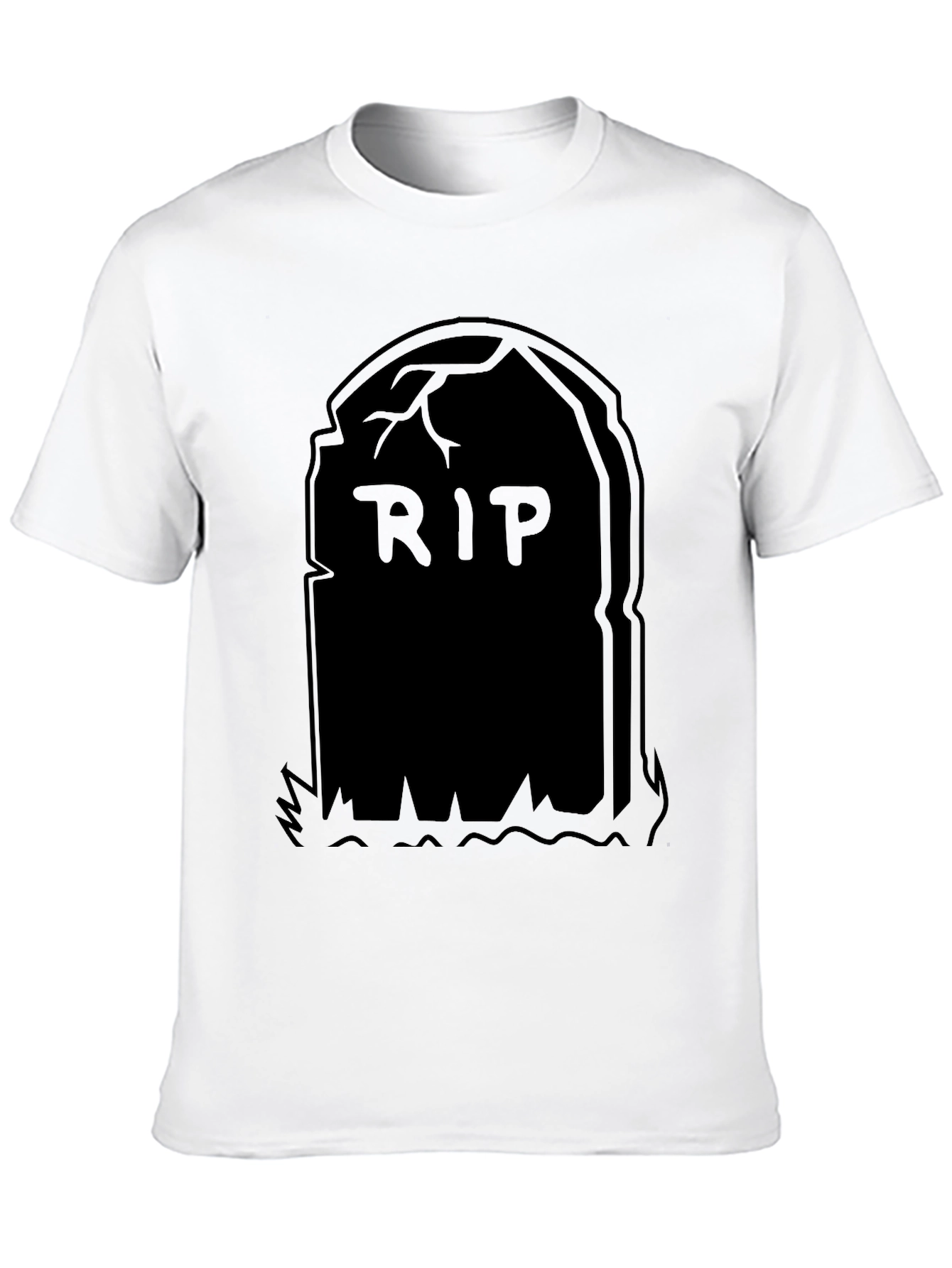 RIP Tombstone Graphic Tee - Black Halloween Shirt