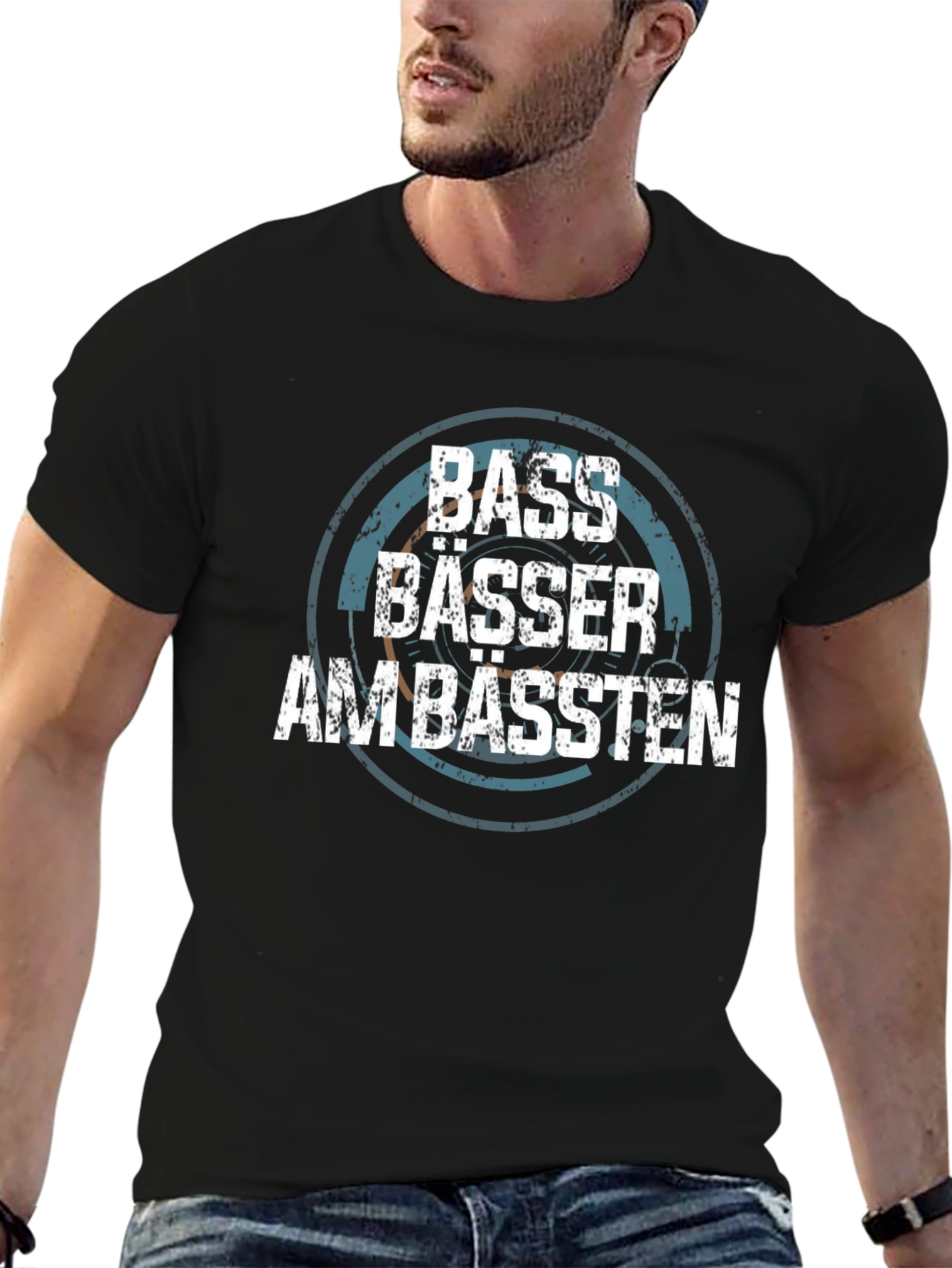 Bass Bässer Am Bässten Black T-Shirt