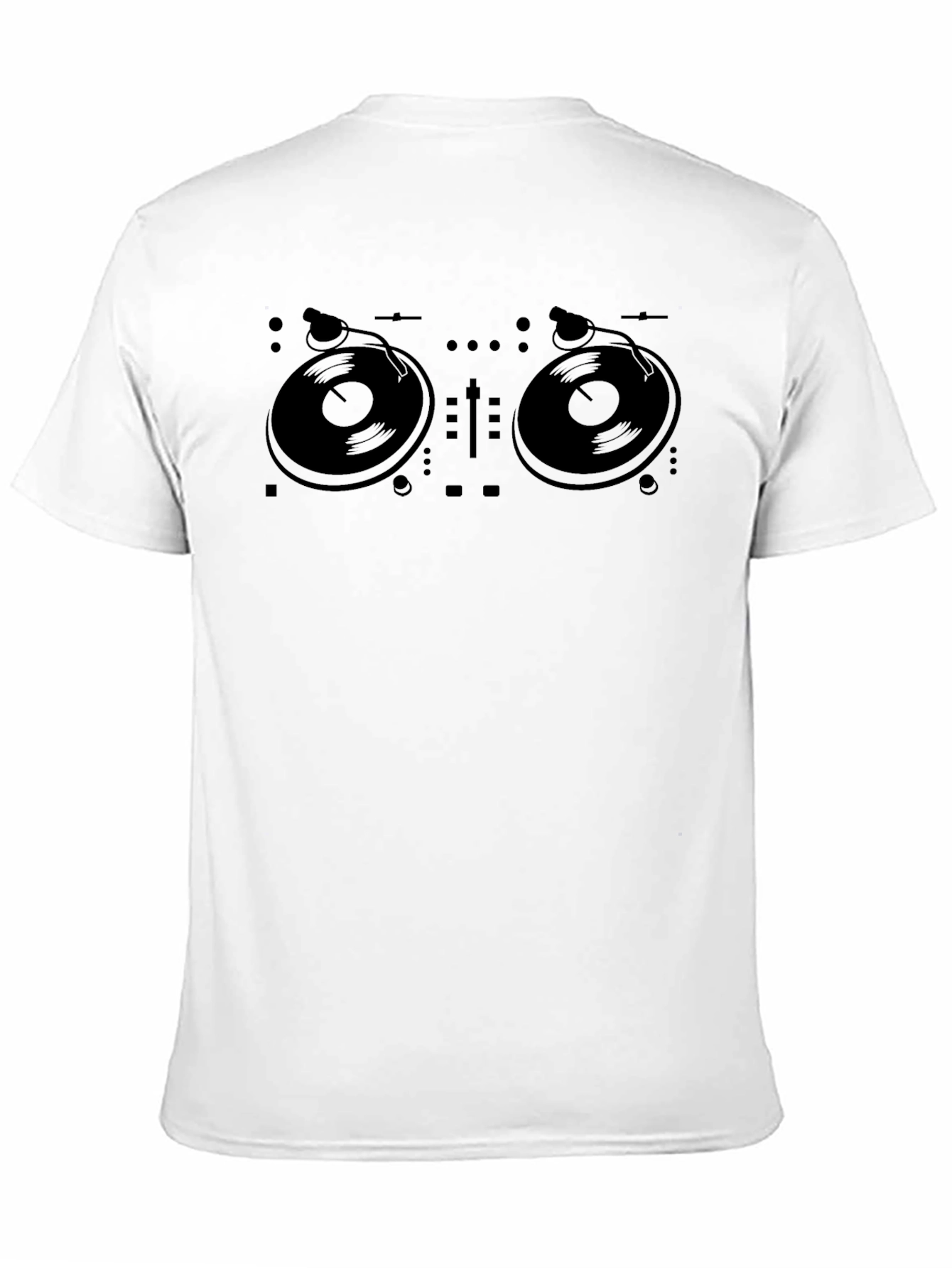 DJ Turntable Graphic Tee - Black