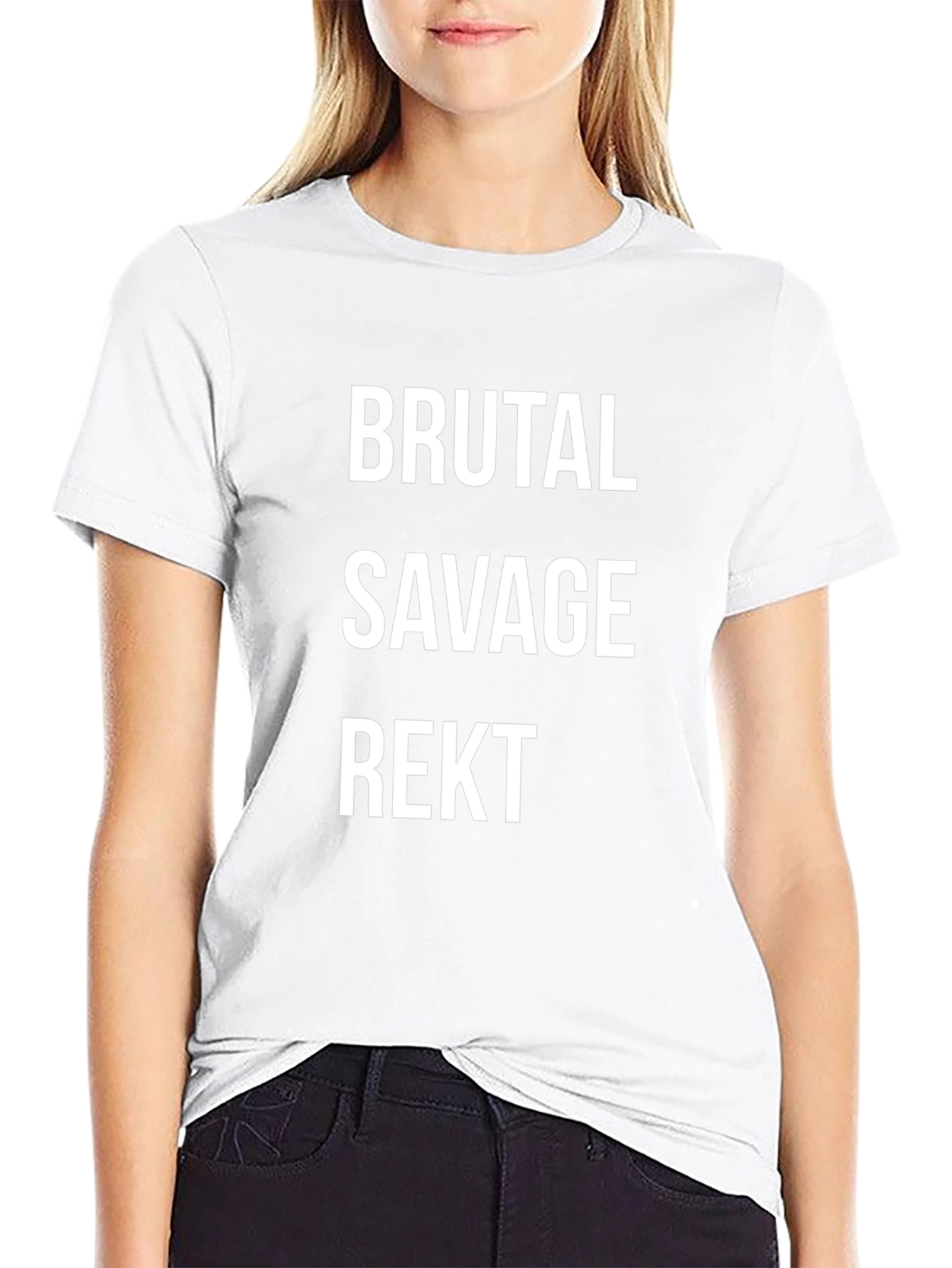 Brutal Savage Rekt Graphic T-Shirt