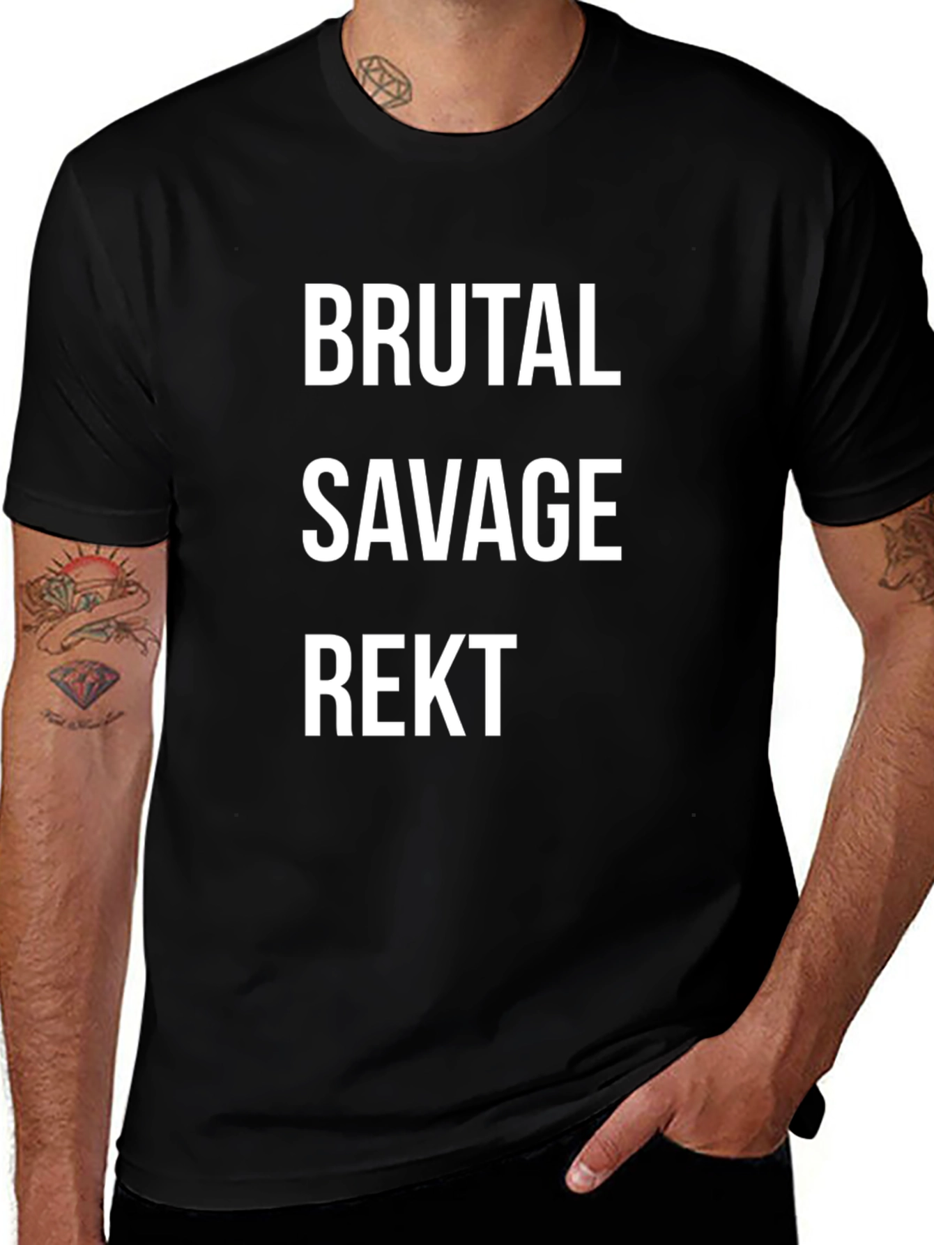 Brutal Savage Rekt Graphic T-Shirt