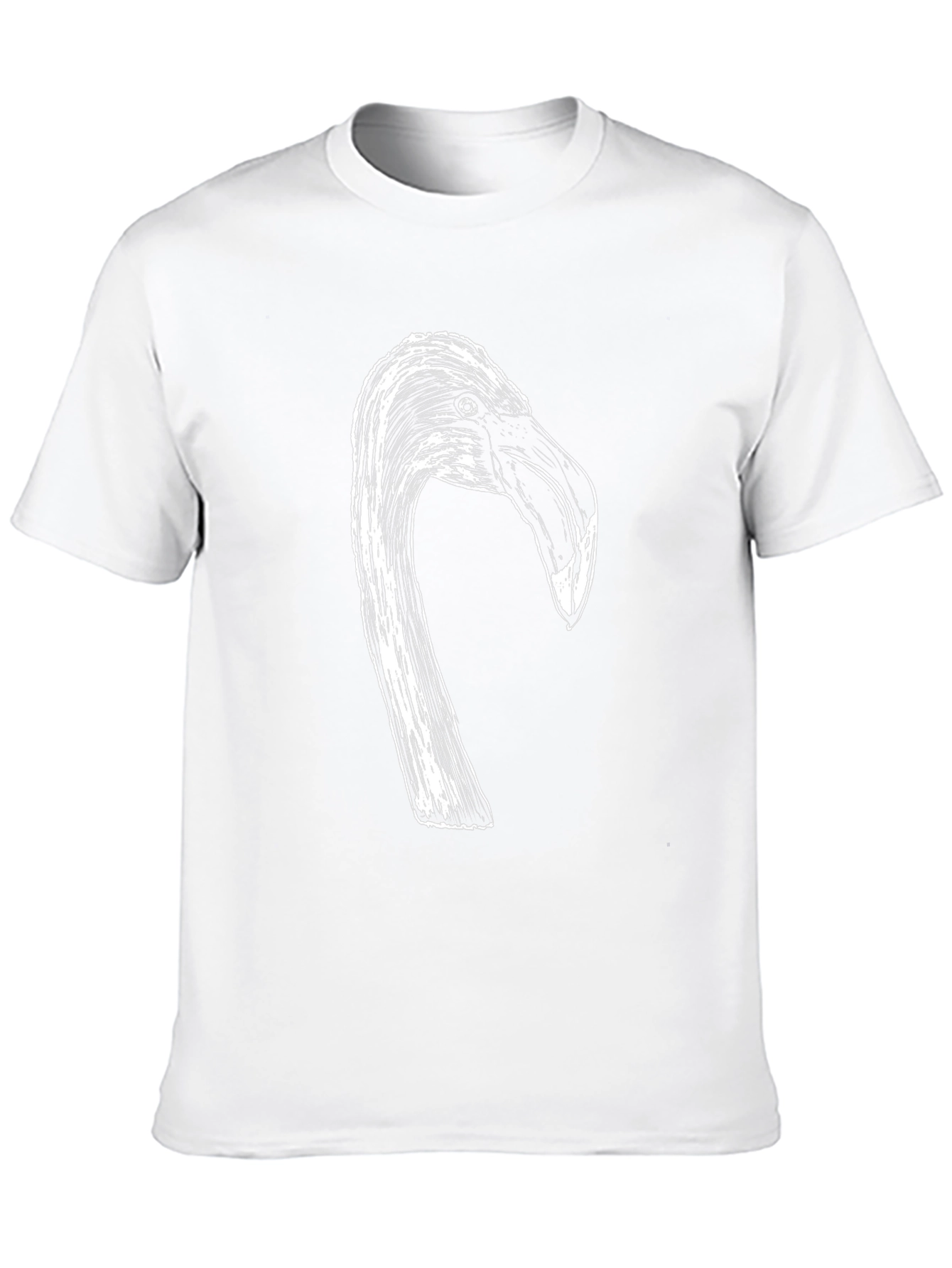 Flamingo Head Graphic Black T-Shirt