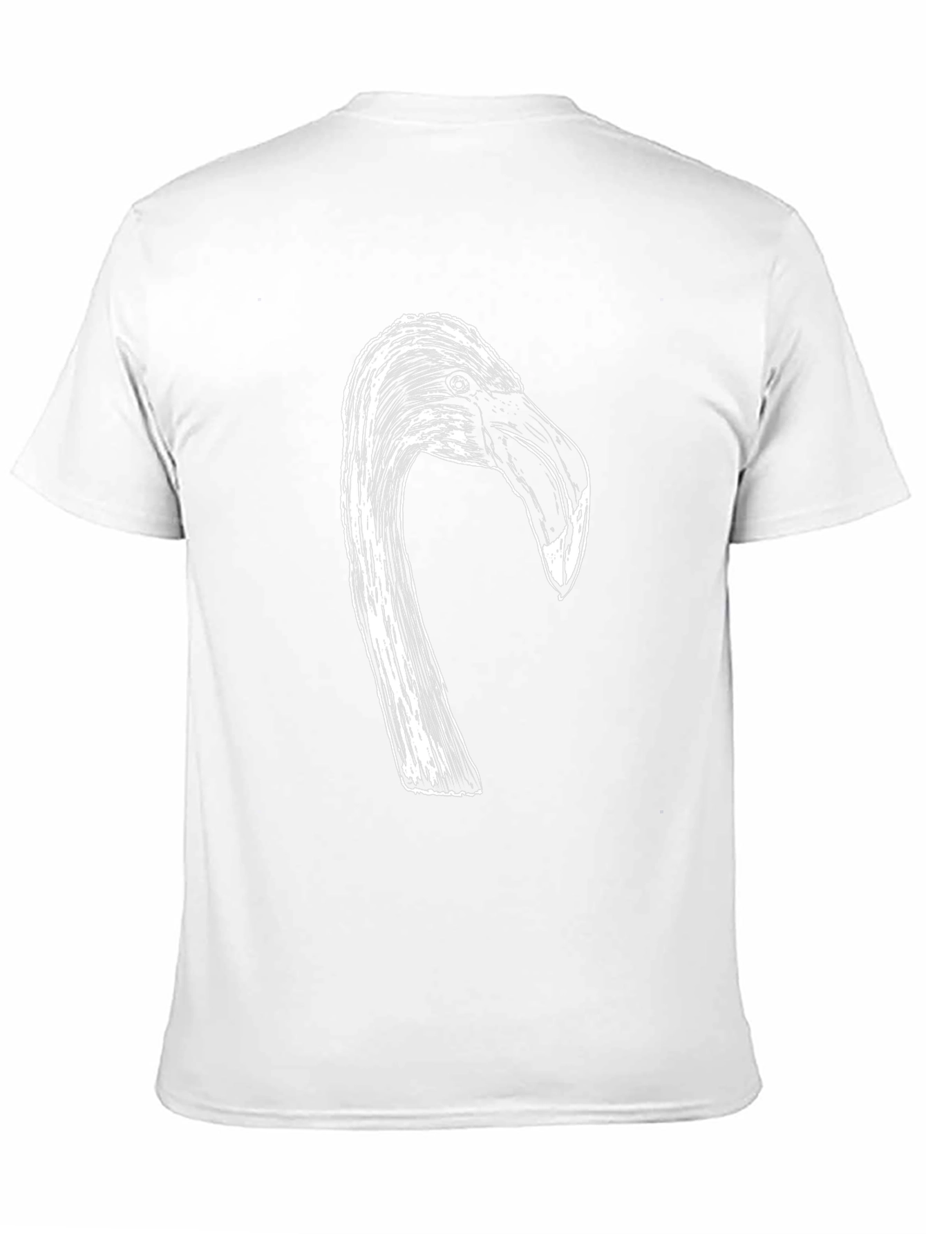 Flamingo Head Graphic Black T-Shirt