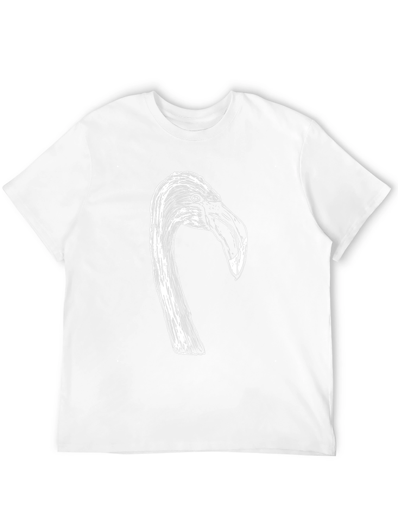 Flamingo Head Graphic Black T-Shirt