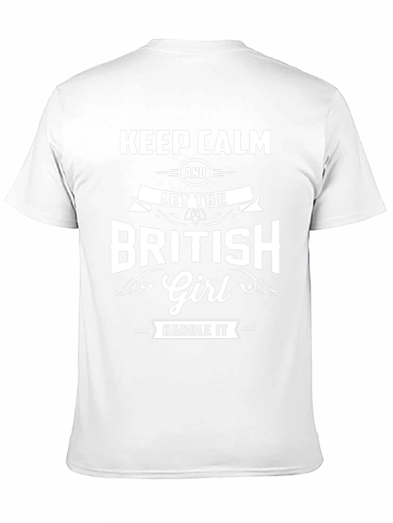 Keep Calm British Girl T-Shirt - Novelty Design