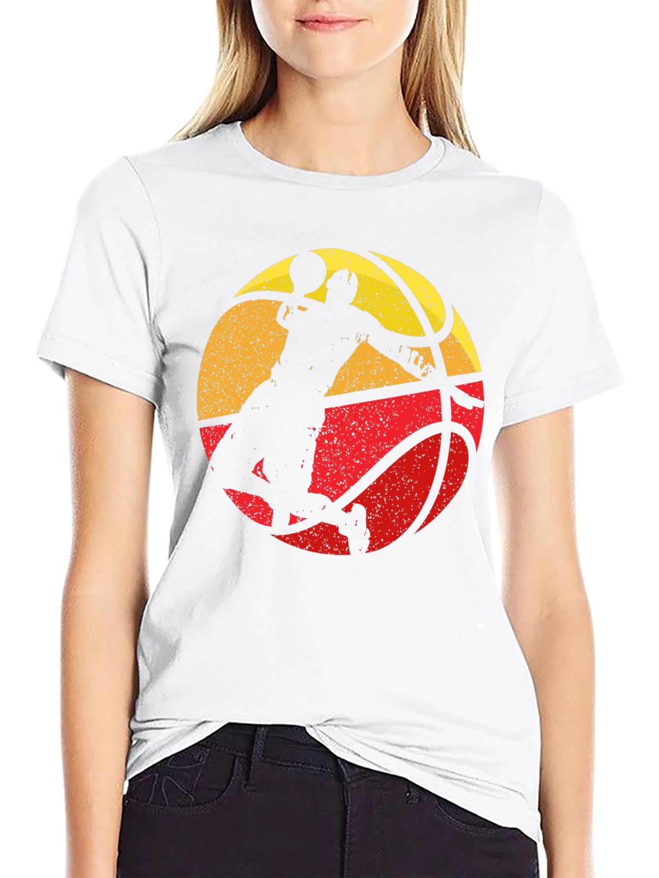 Retro Basketball Player Graphic Tee