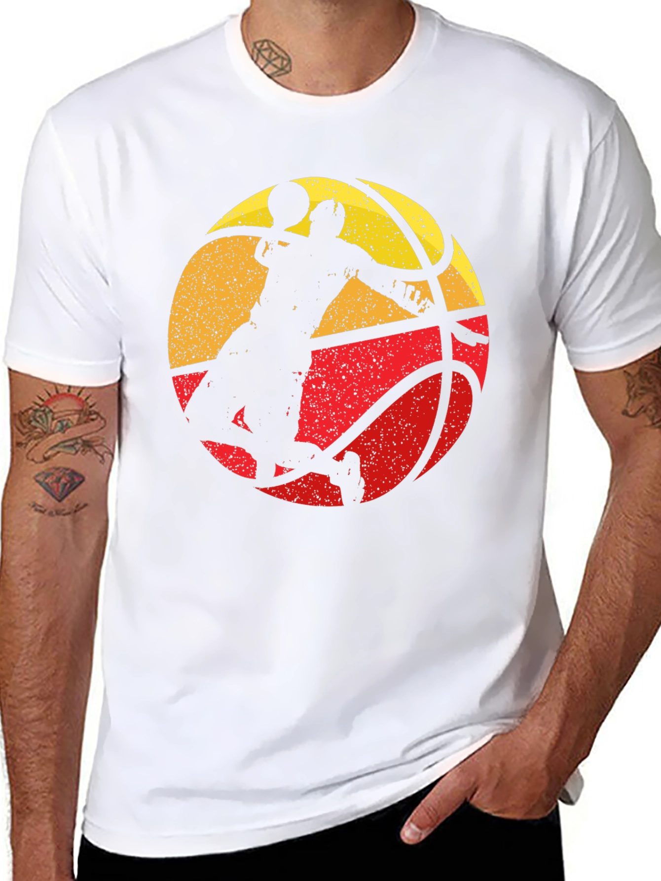 Retro Basketball Player Graphic Tee