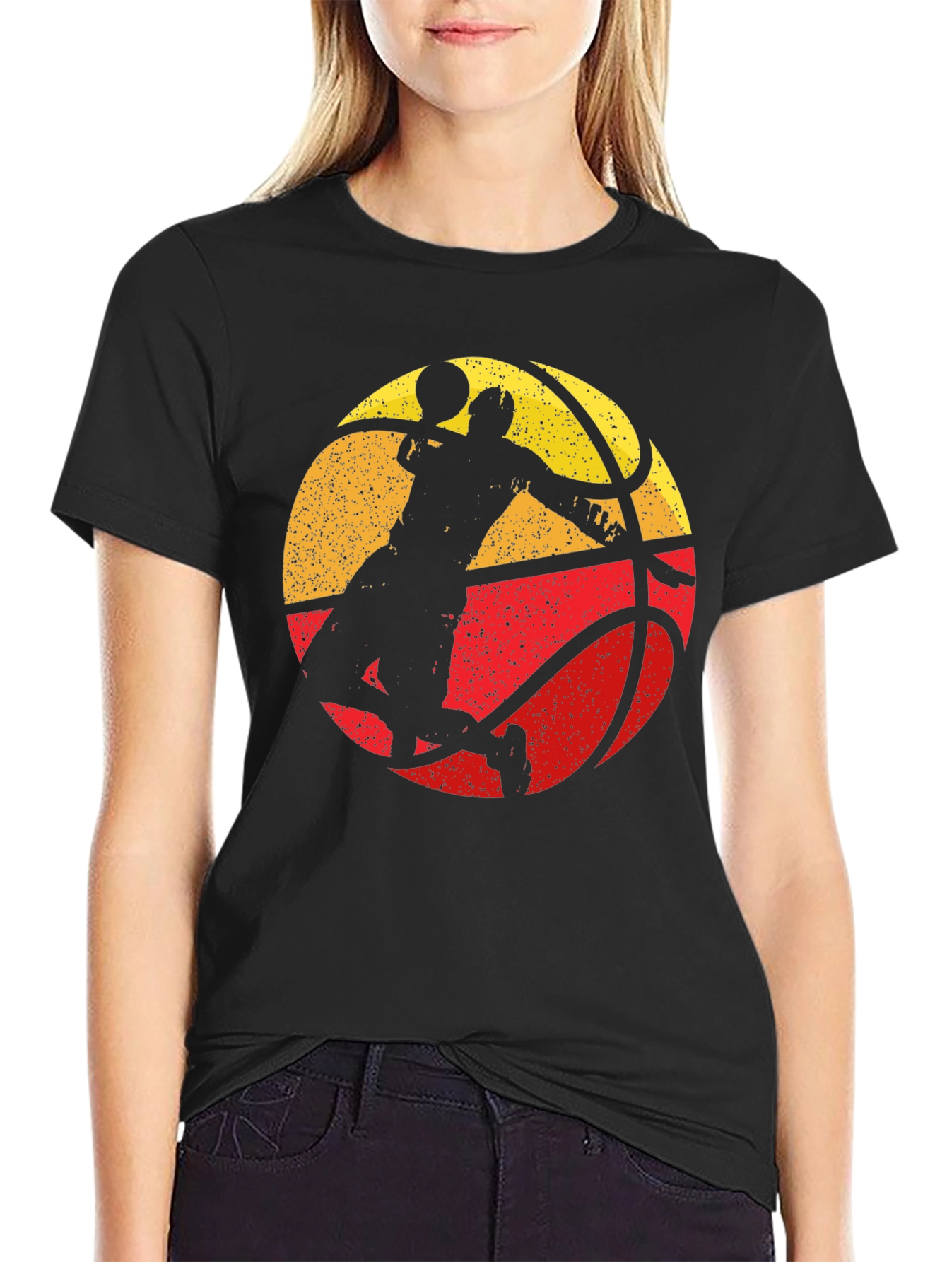 Retro Basketball Player Graphic Tee