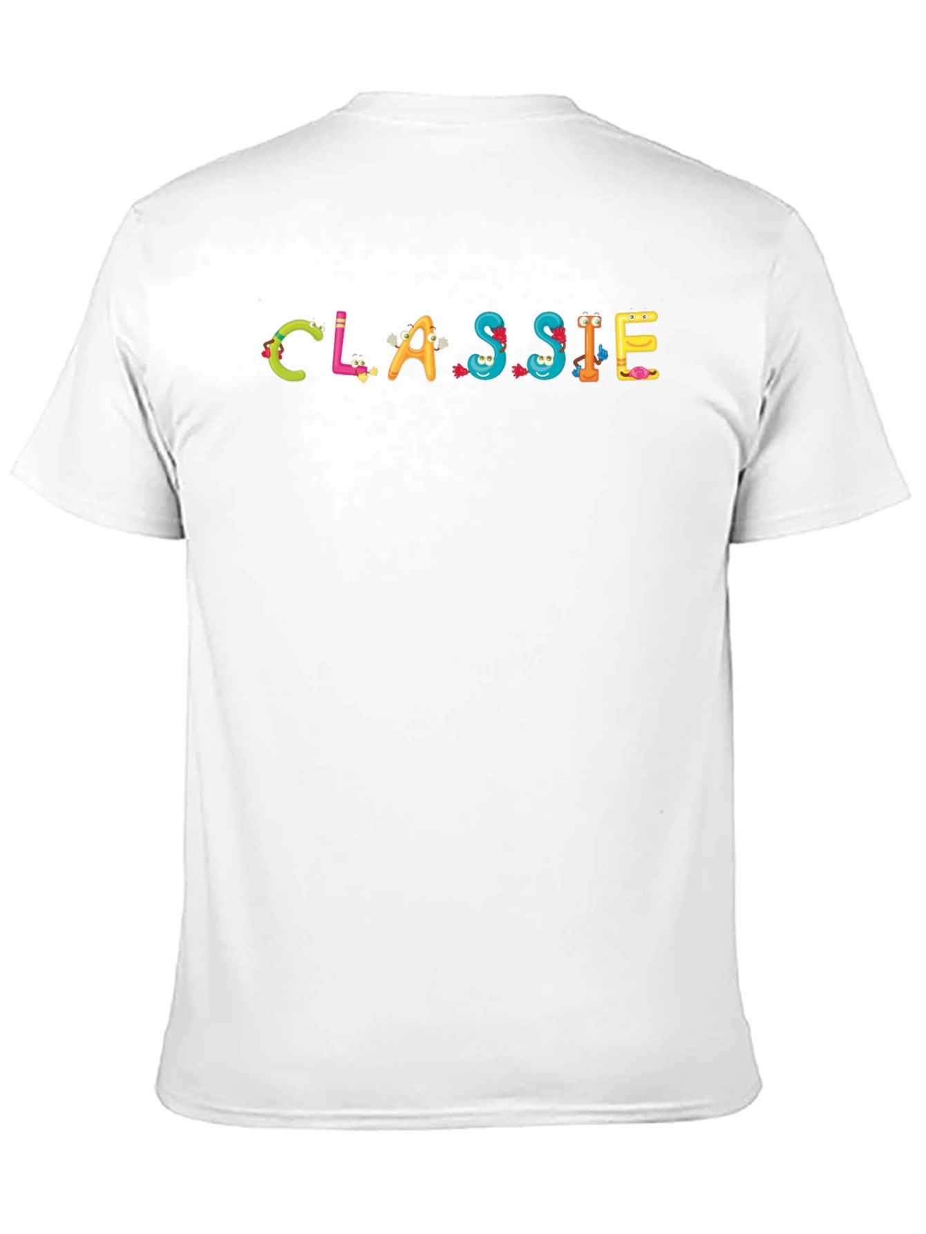 Fun CLASSIE Cartoon Graphic Black T-Shirt