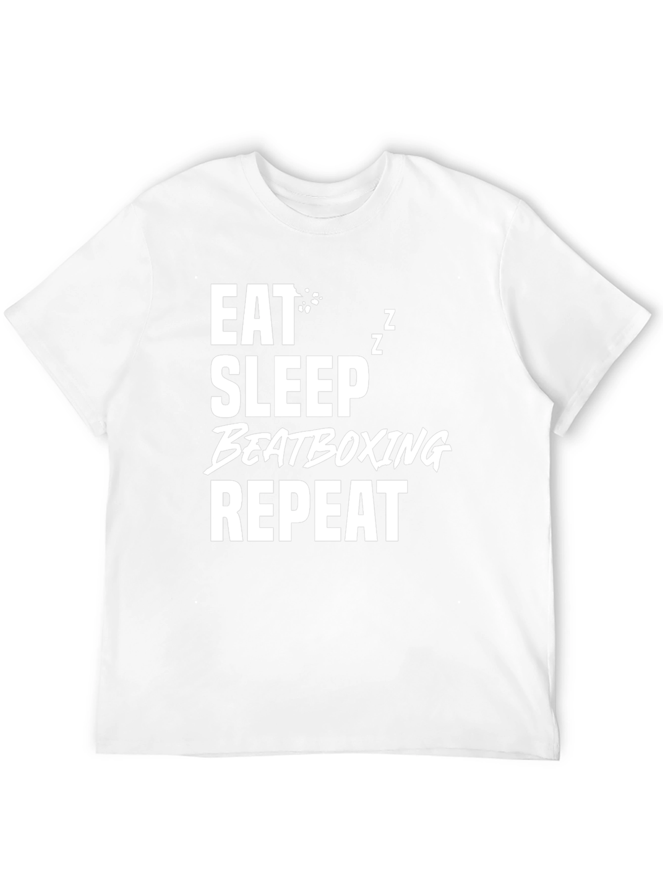Eat Sleep Beatboxing Repeat Black T-Shirt