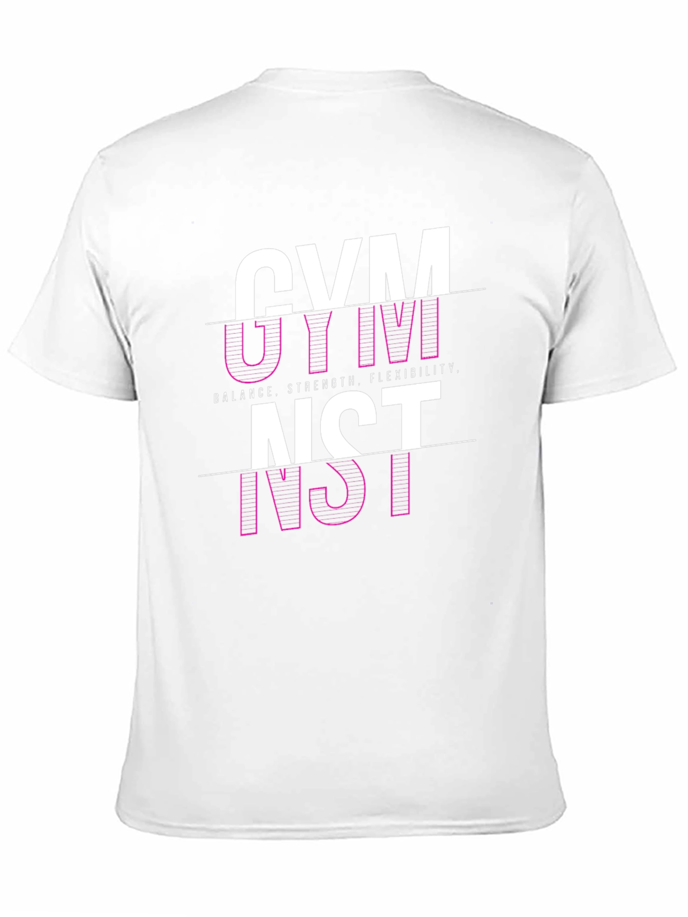 Gymnast Graphic Tee - Black Cotton Blend T-Shirt