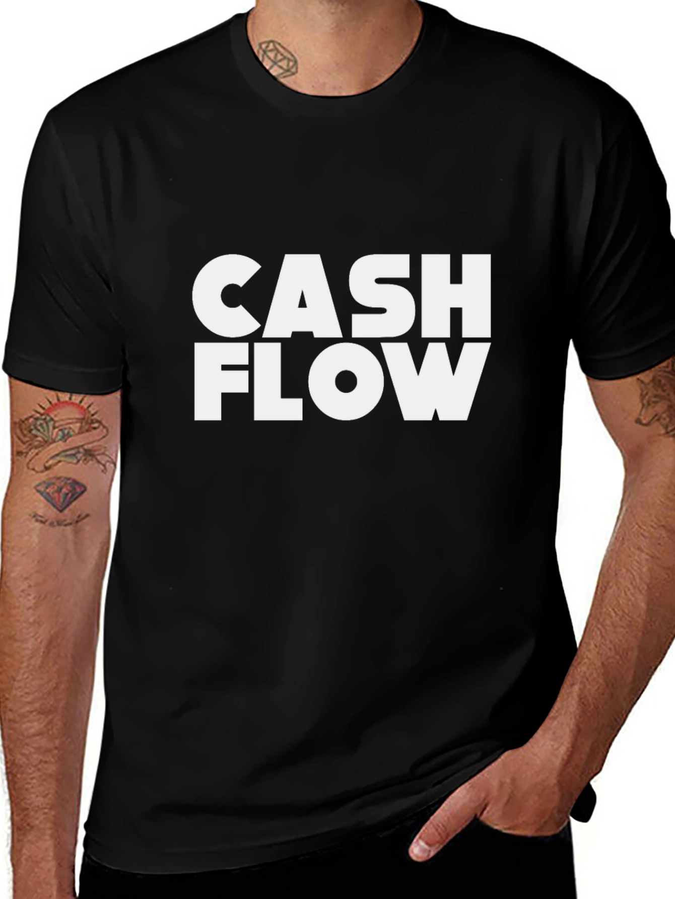 Cash Flow Graphic Tee - Stylish Statement T-Shirt