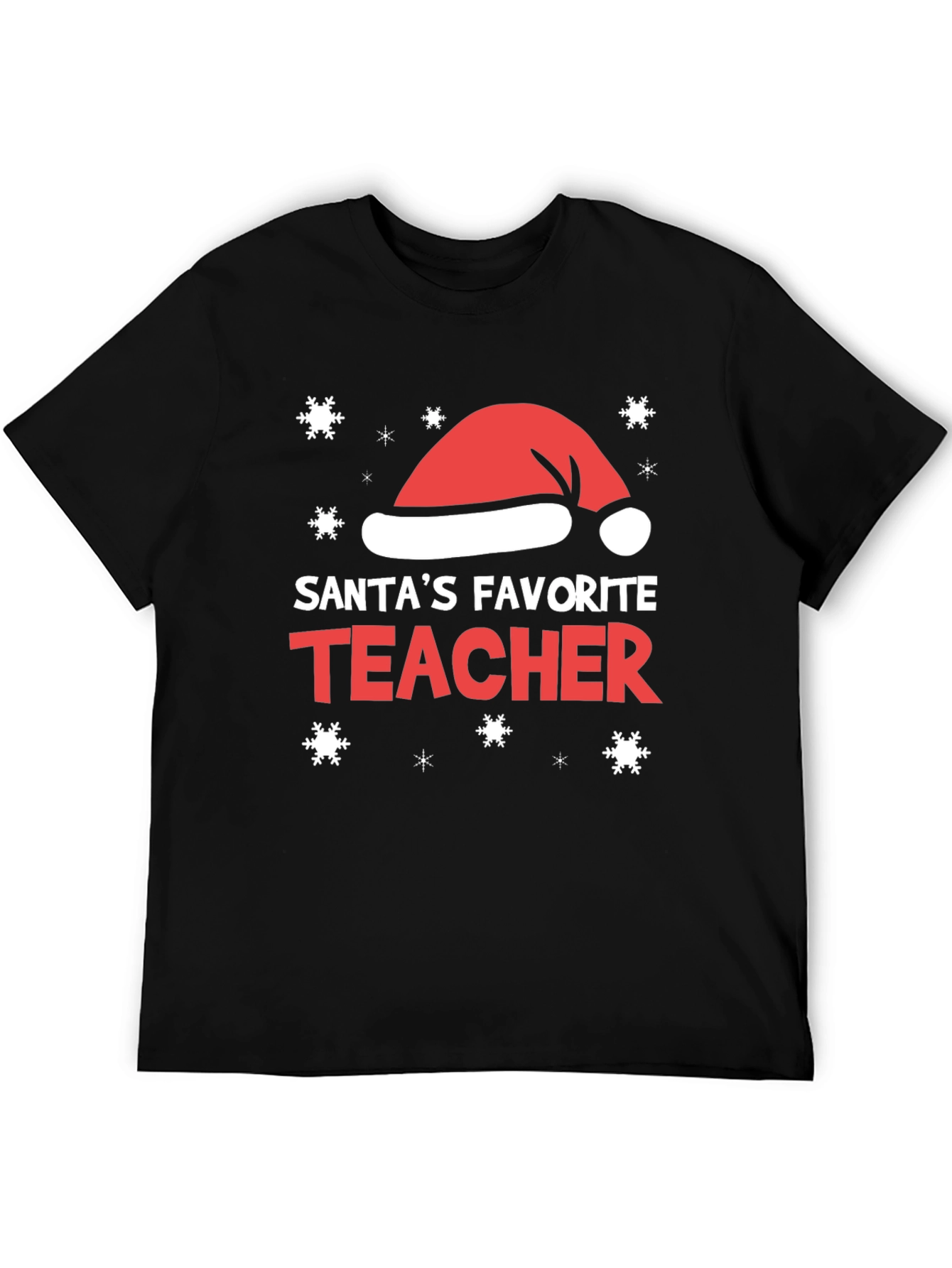 Santas Favorite Teacher Christmas Holiday Tee