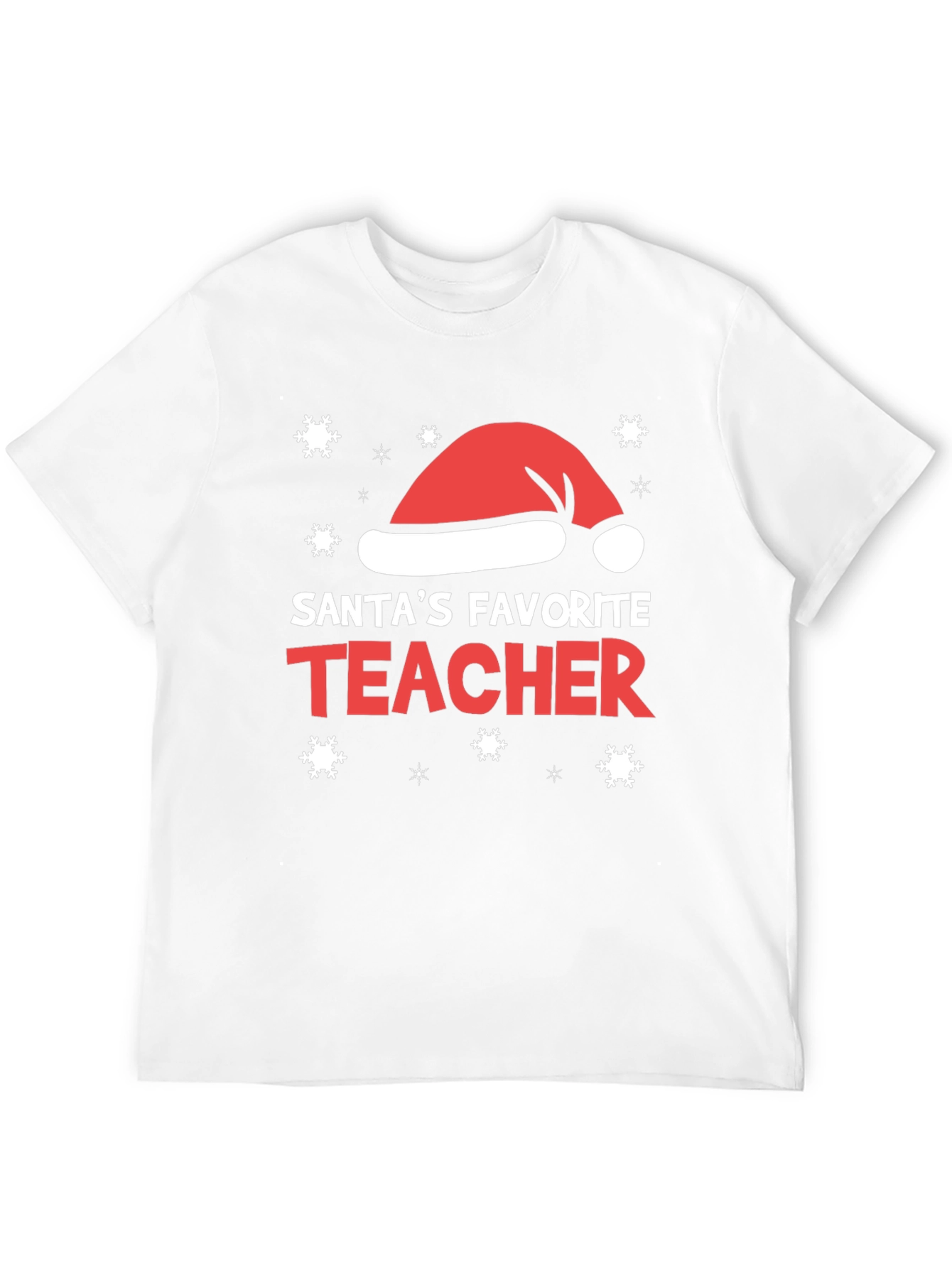 Santas Favorite Teacher Christmas Holiday Tee