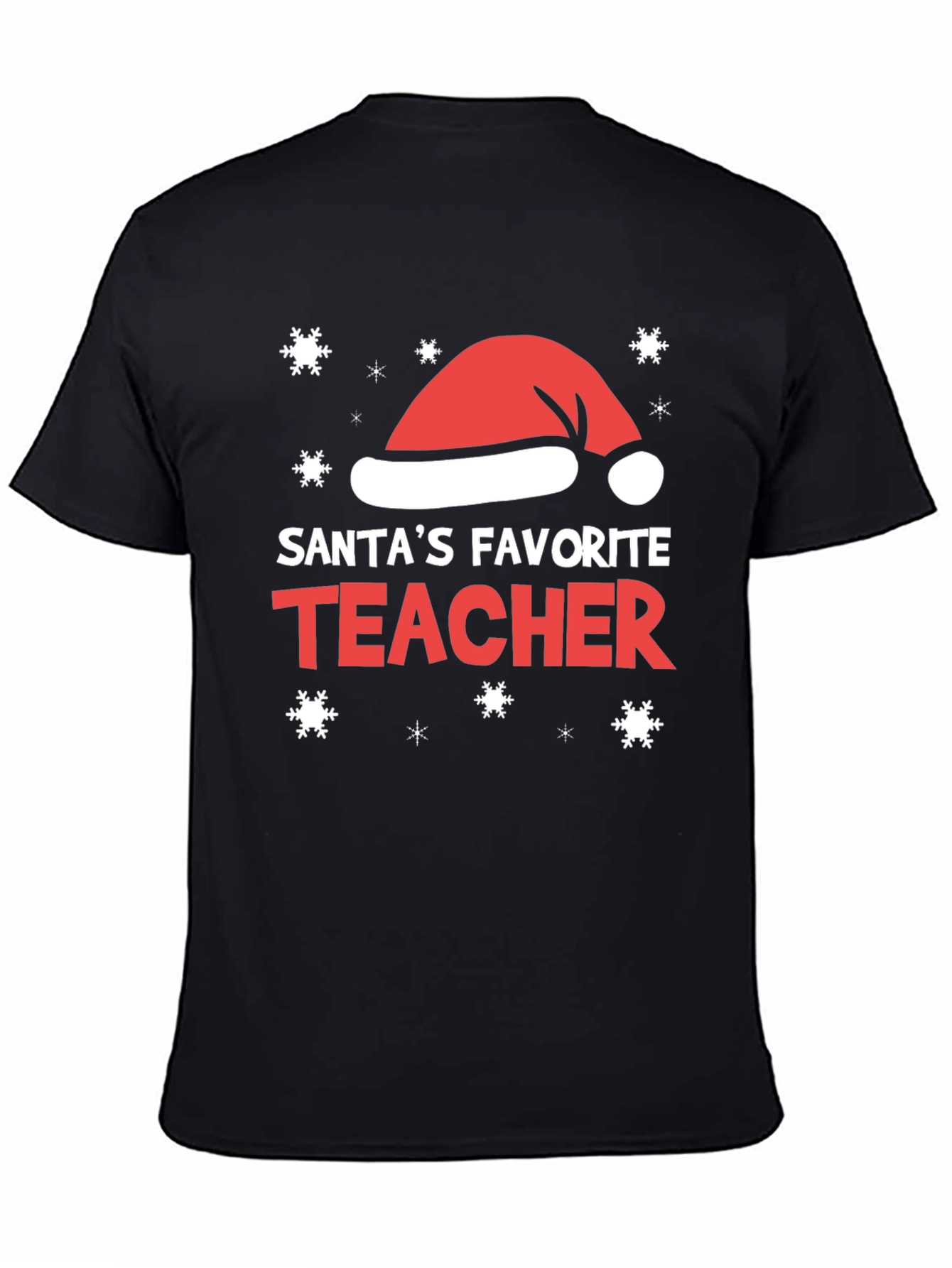 Santas Favorite Teacher Christmas Holiday Tee