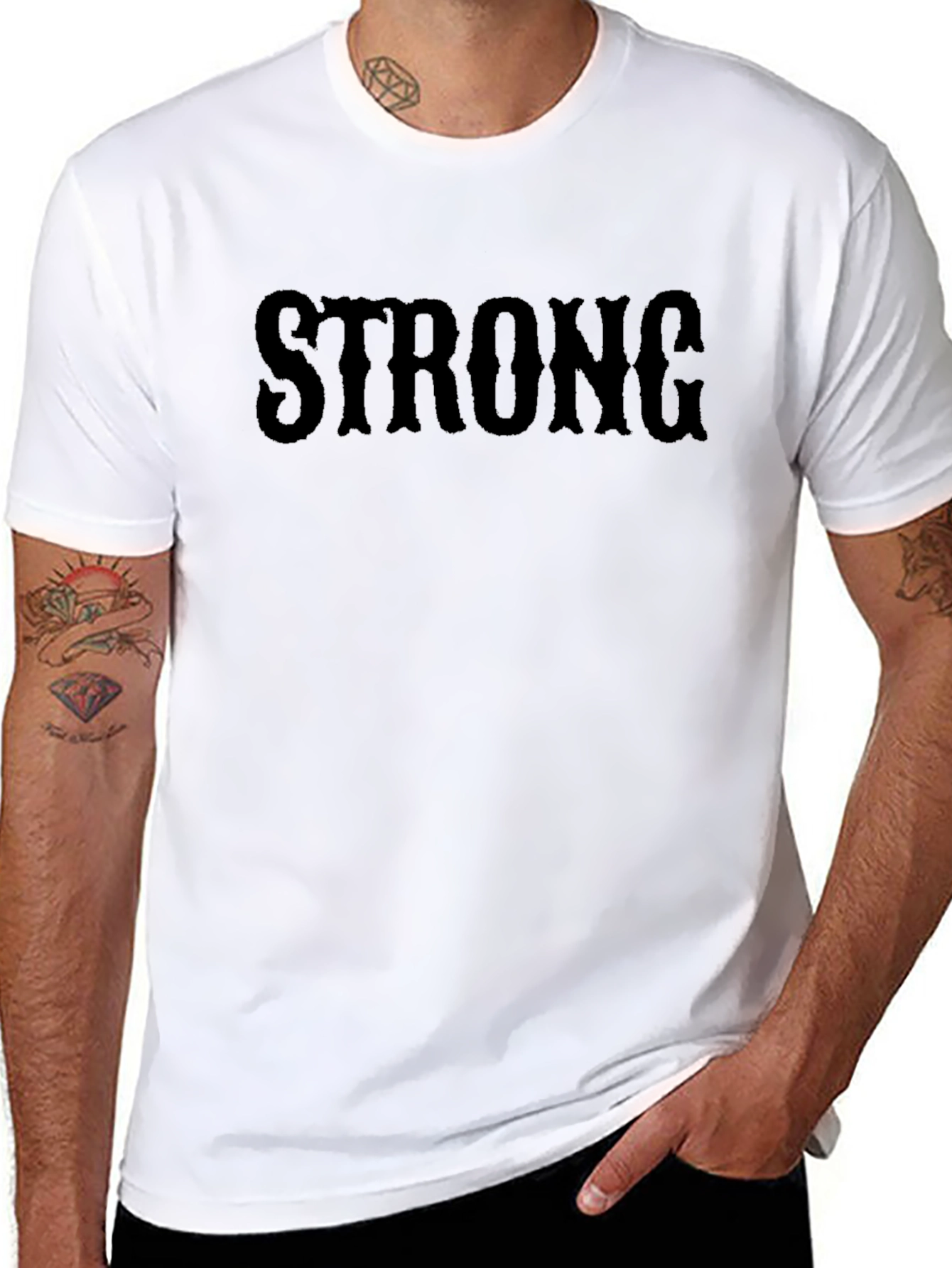 Strong Black Graphic Tee