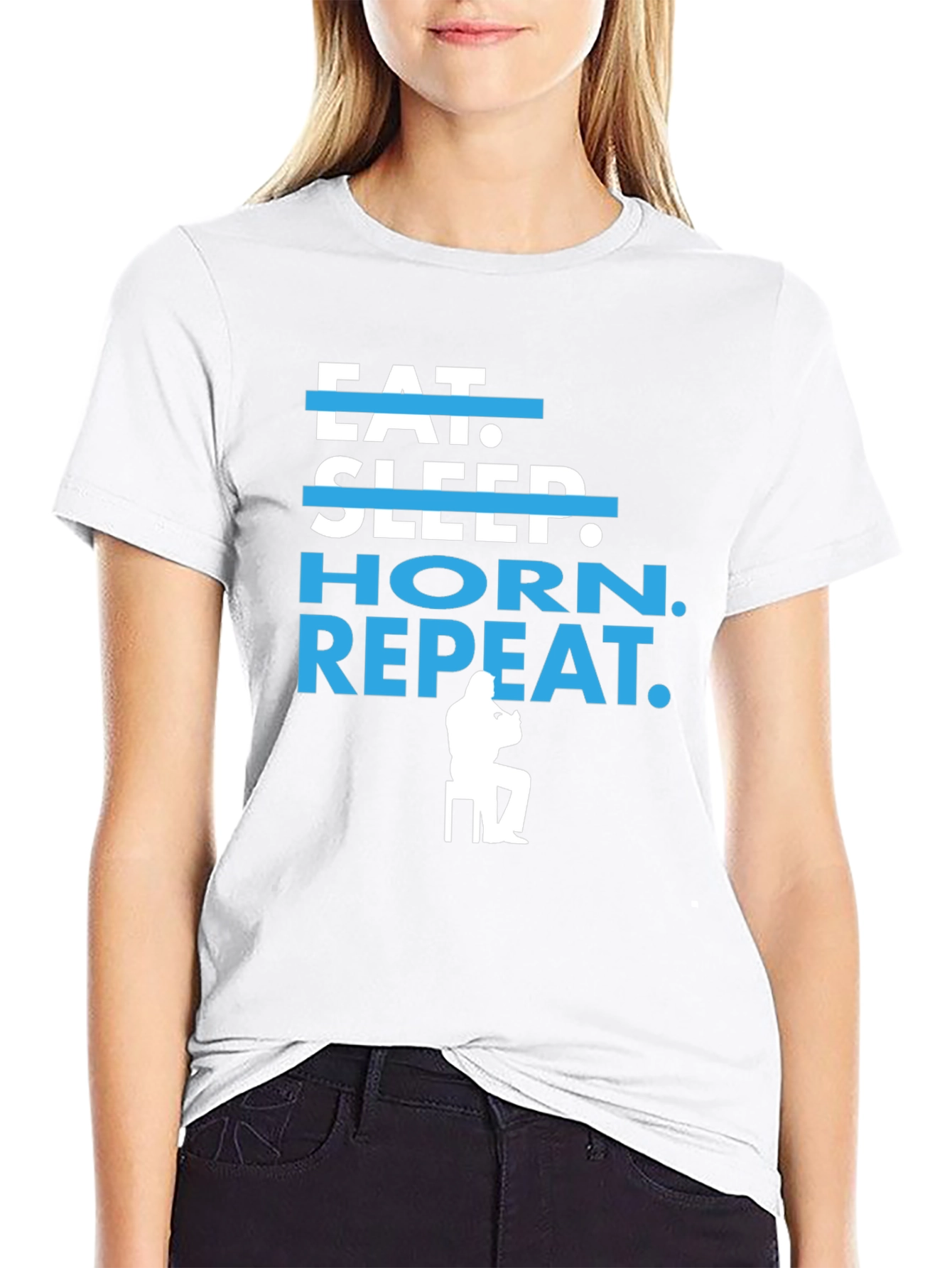 Eat Sleep Horn Repeat T-Shirt - Musician Tee