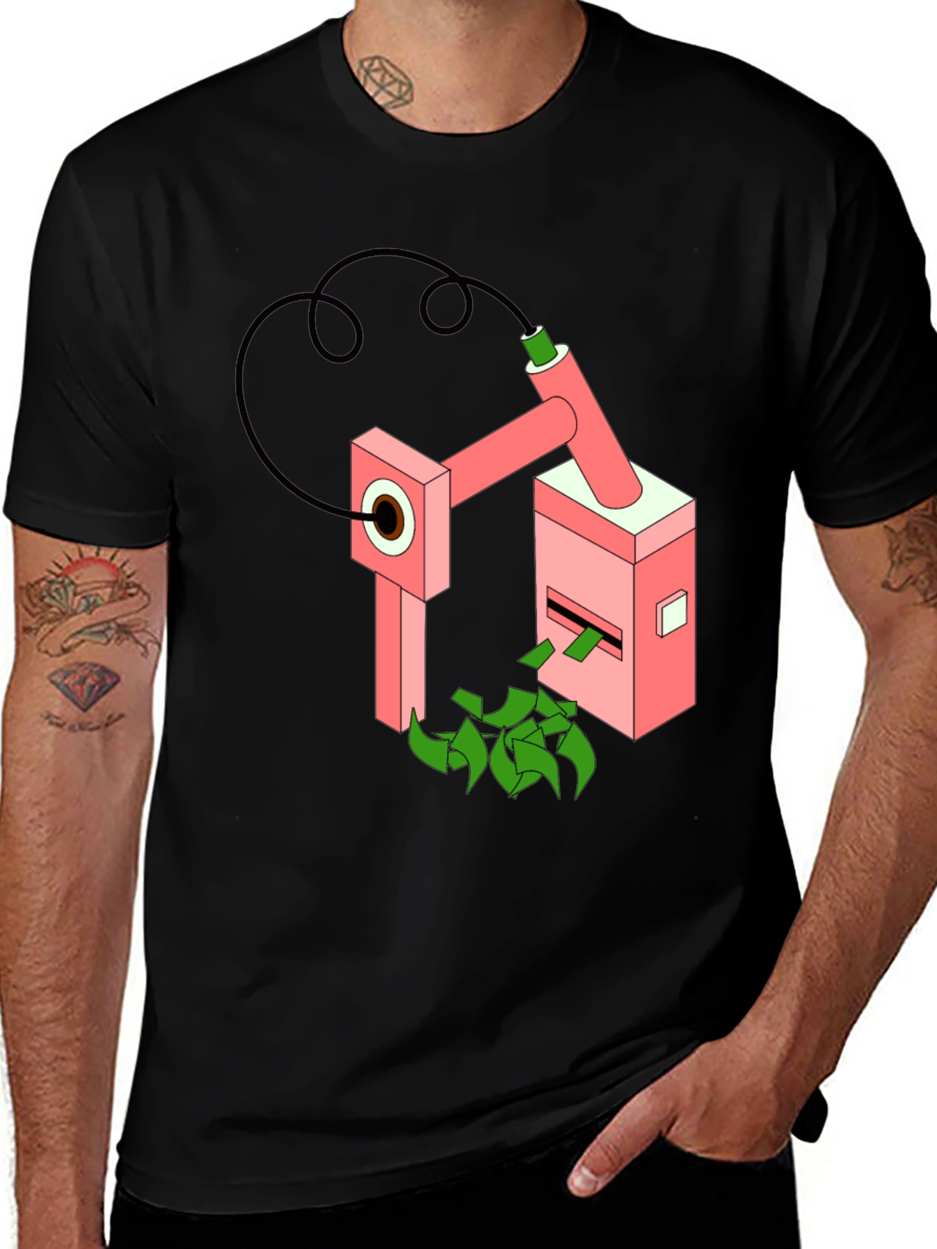 Money Machine Graphic Tee - Black