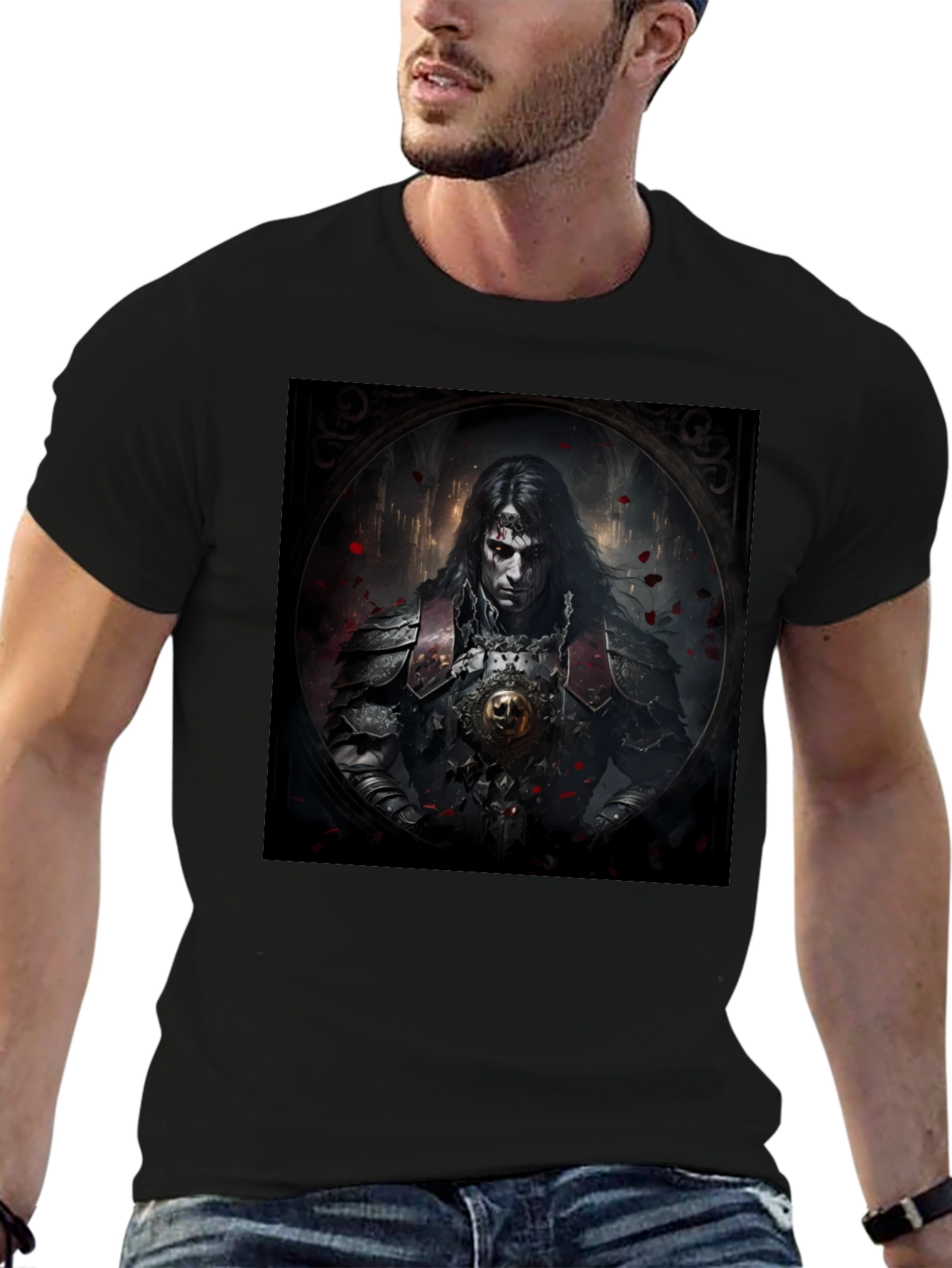Vampire Knight Graphic Tee - Dark Fantasy Apparel