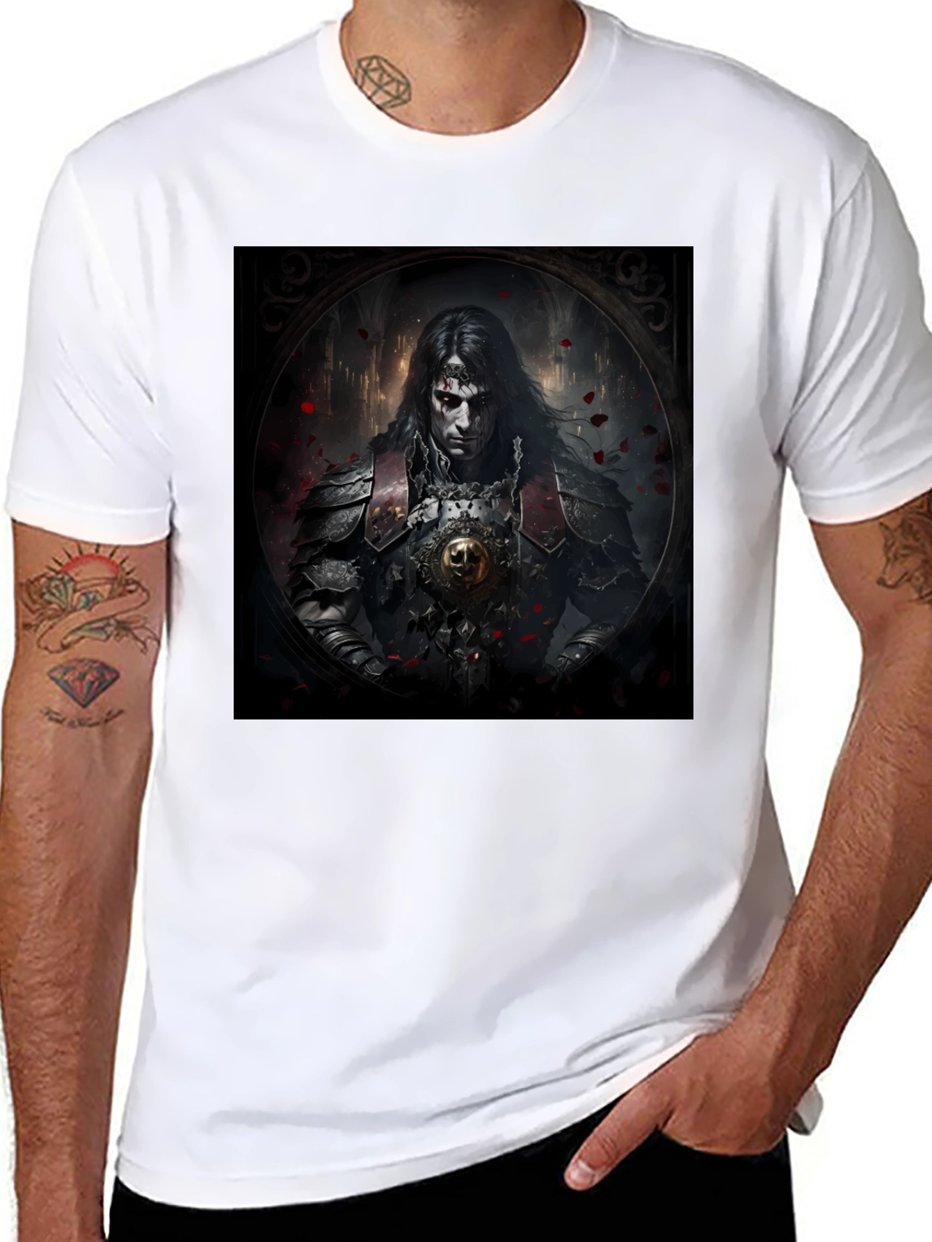 Vampire Knight Graphic Tee - Dark Fantasy Apparel
