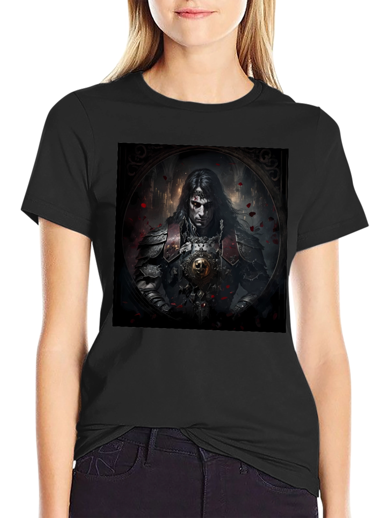 Vampire Knight Graphic Tee - Dark Fantasy Apparel