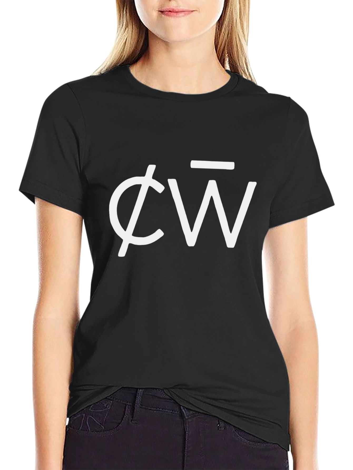 Modern Black T-Shirt with Abstract Logo