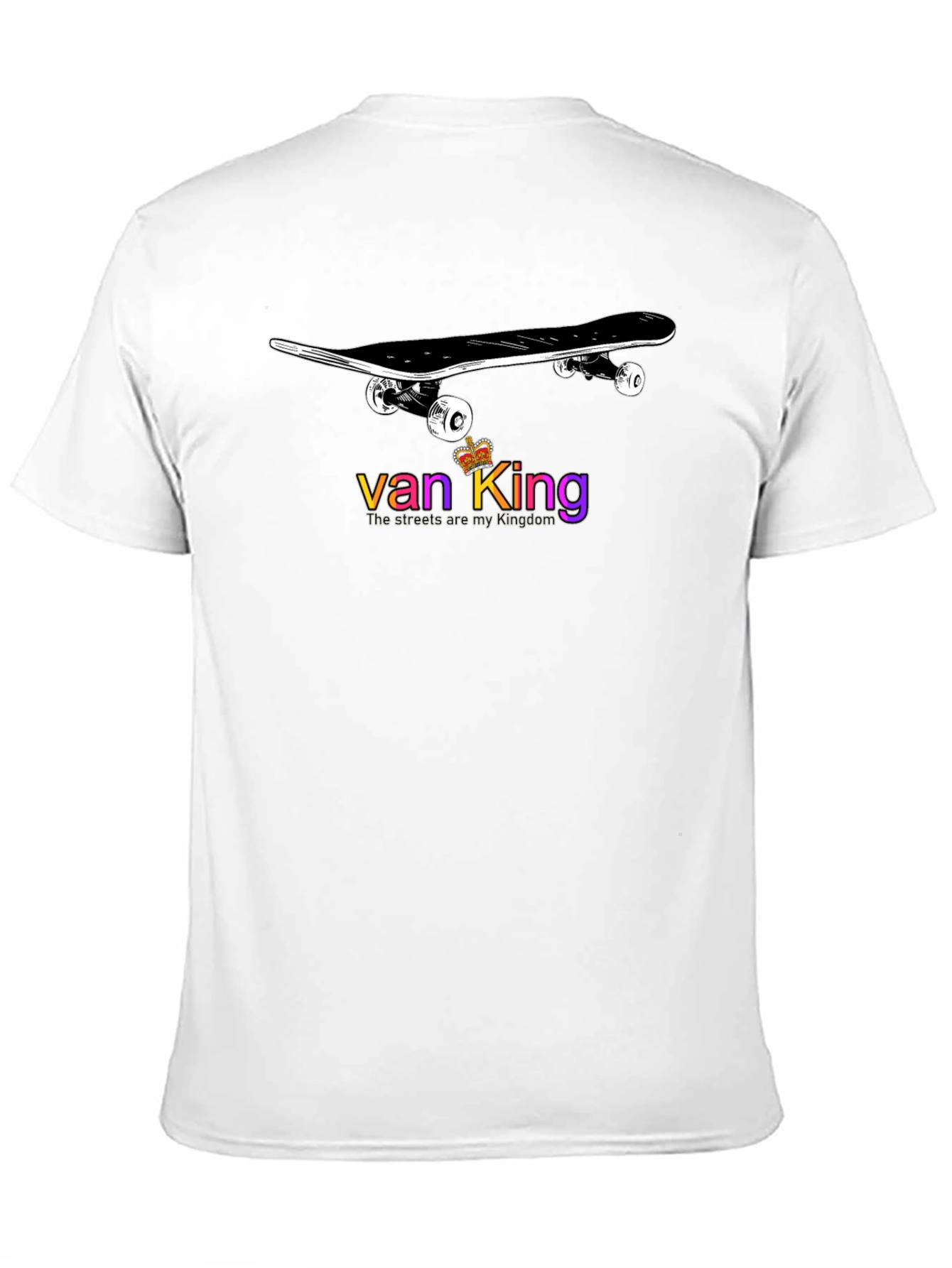 Skateboard Van King Graphic T-Shirt - Black